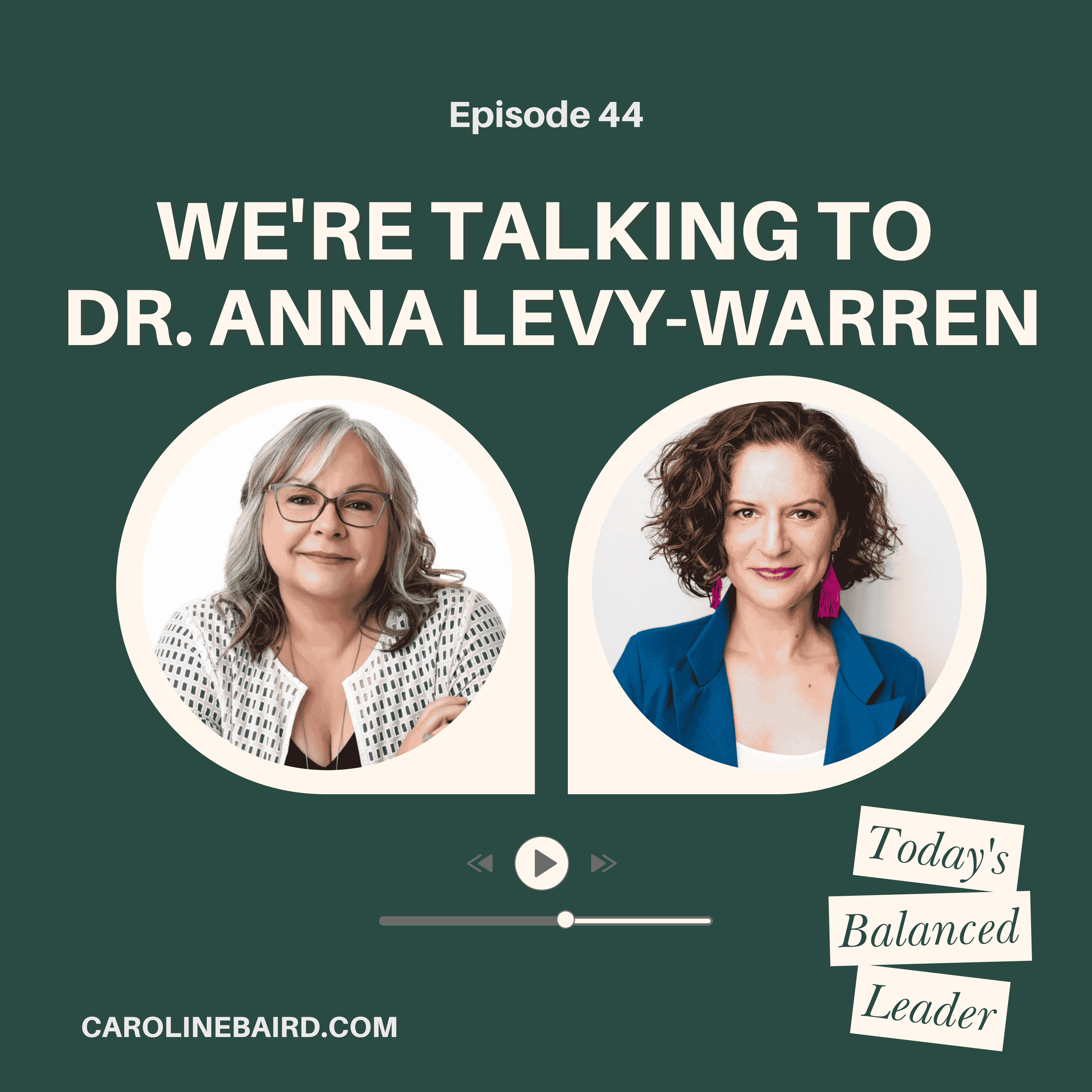 Ep 44: Executive Functioning & Leadership: How to Lead Without Burning Out with Dr. Anna Levy-Warren
