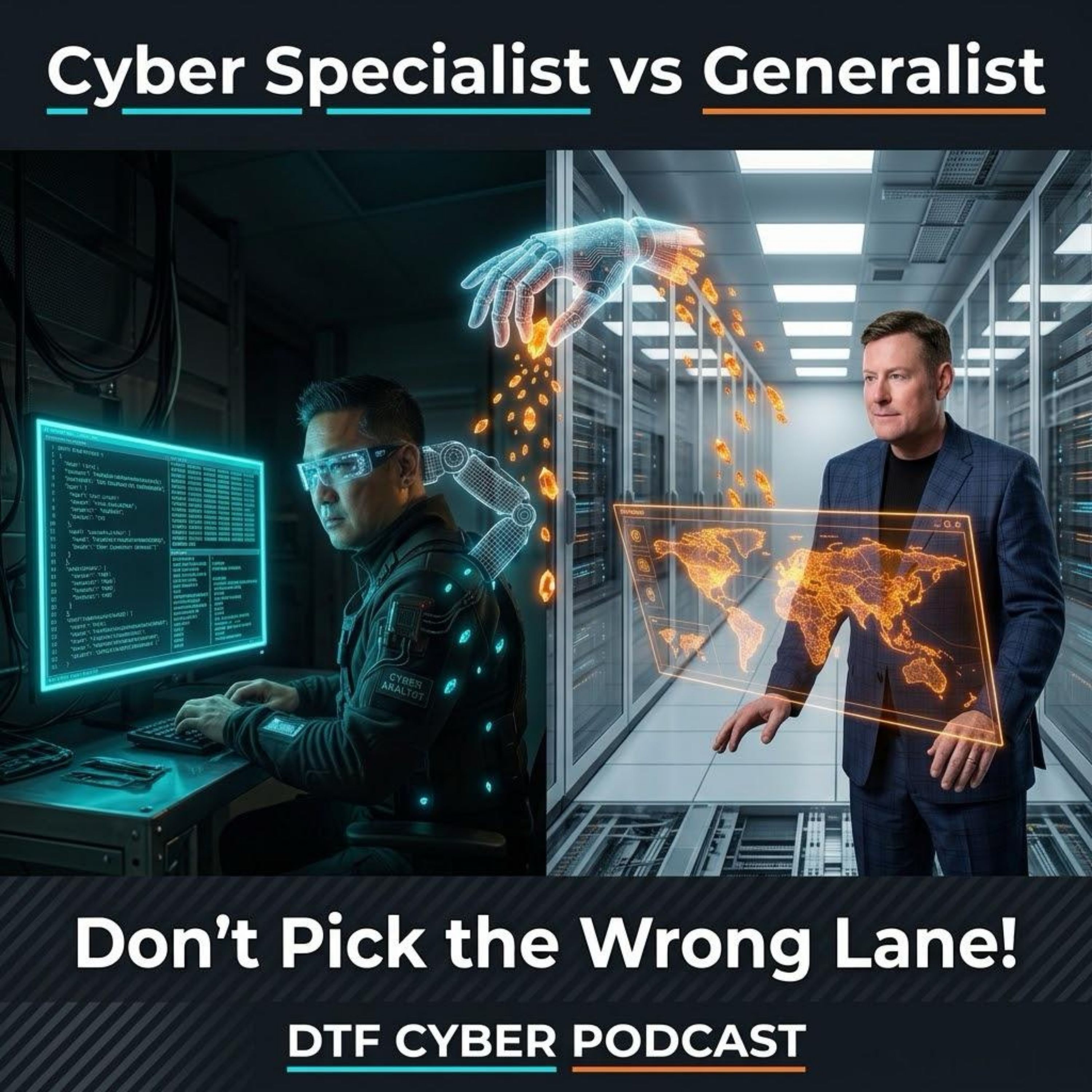 Specialist vs. Generalist: The Ultimate Cyber Career Debate #DTF052 episode artwork