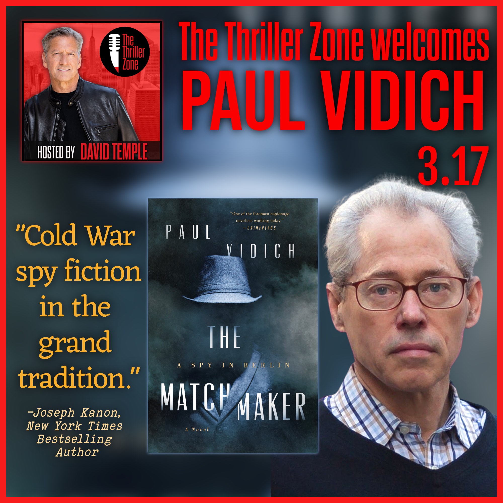 Paul Vidich, author of The MatchMaker Image