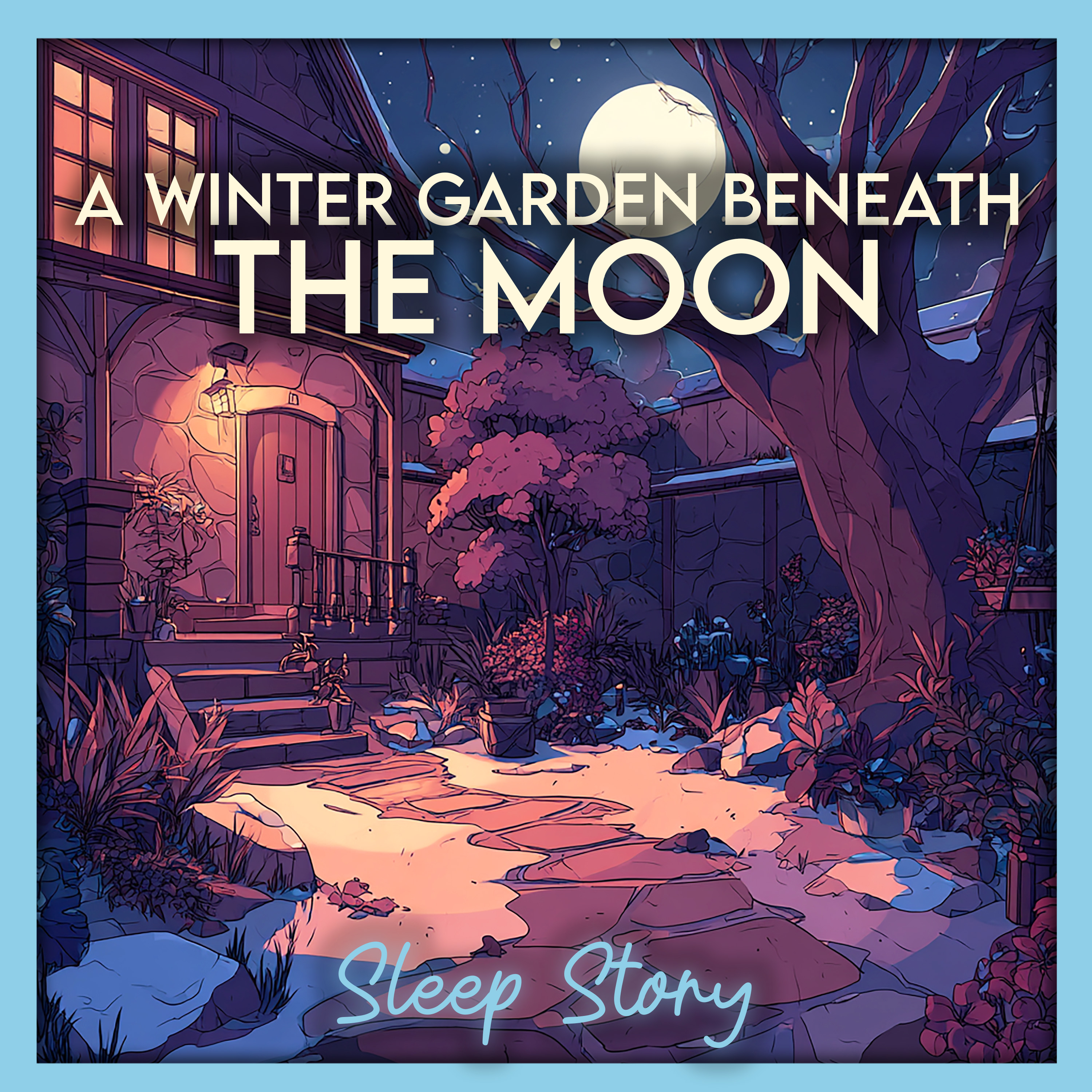 A Winter Garden Under Moonlight ❄️ | Relaxing Bedtime Story for Adults to Fall Asleep Fast