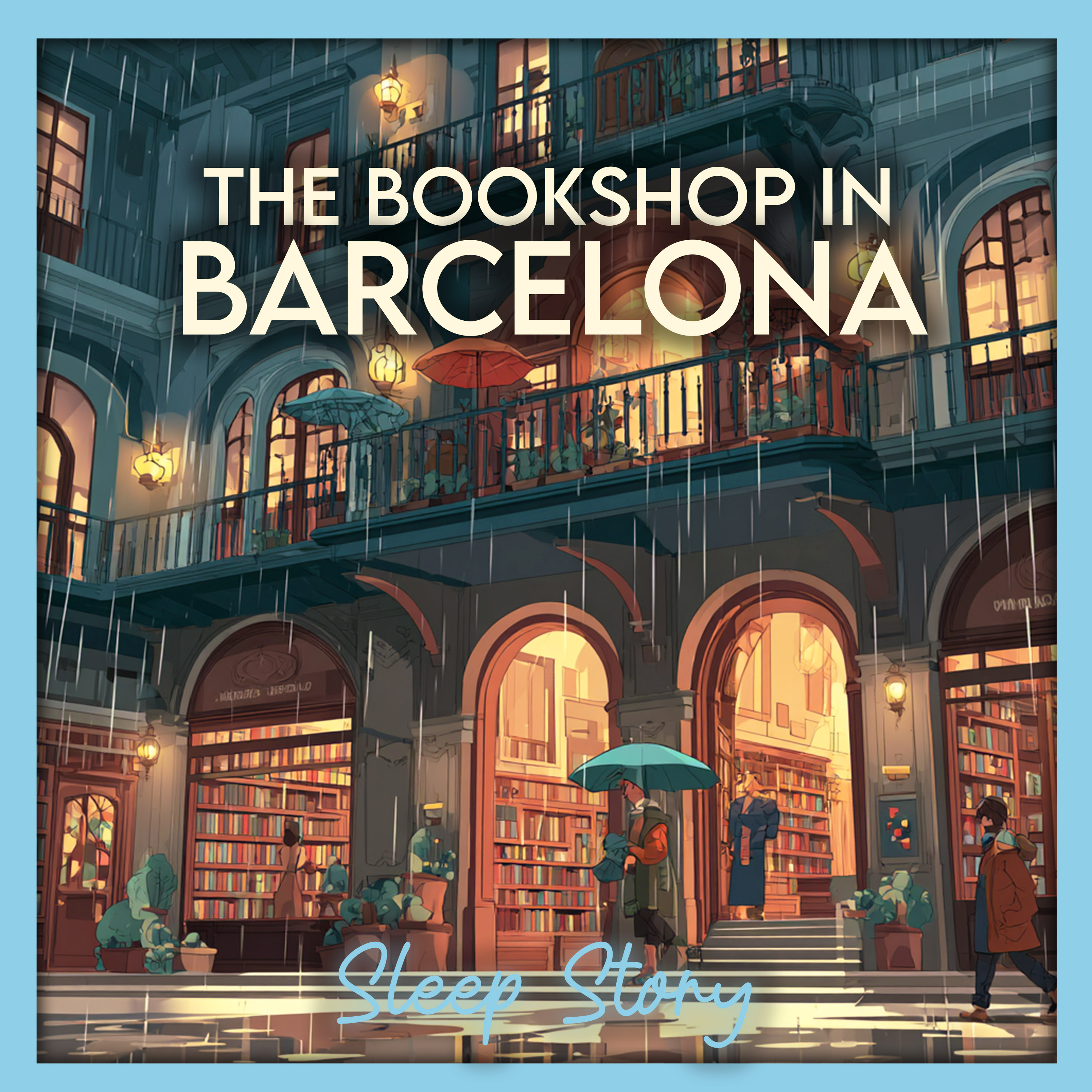 A Quiet Night in a Barcelona Bookshop | Cozy Sleep Story with Rain for Insomnia Relief and Deep Relaxation ASMR Storytelling