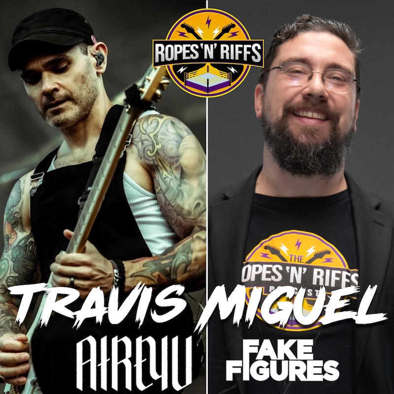 Artwork for podcast Ropes N Riffs - Wrestling Entrance Themes, Wrestling and Music Stories