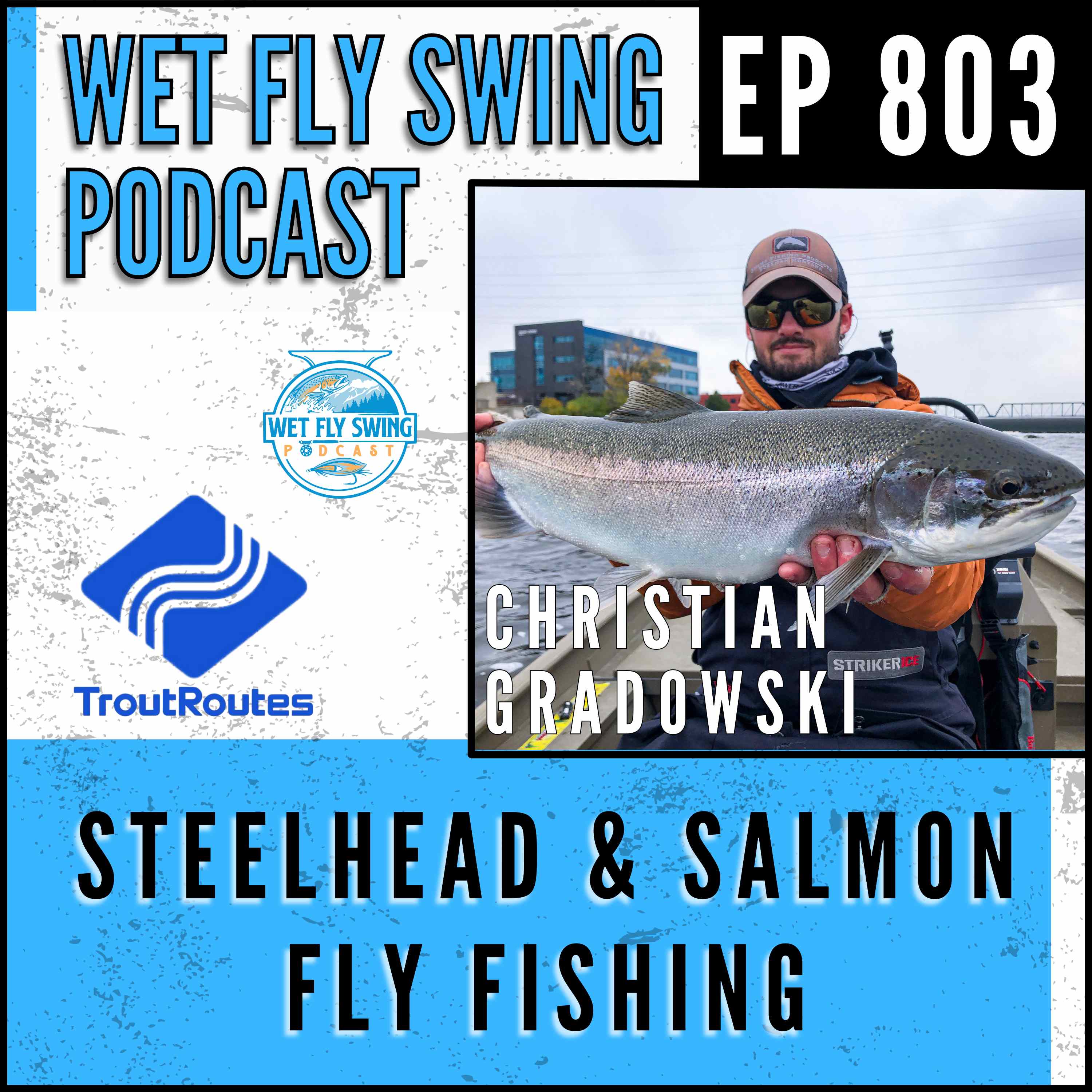 803 | Michigan Salmon and Steelhead with Christian Gradowski - TroutRoutes, Great Lakes episode artwork