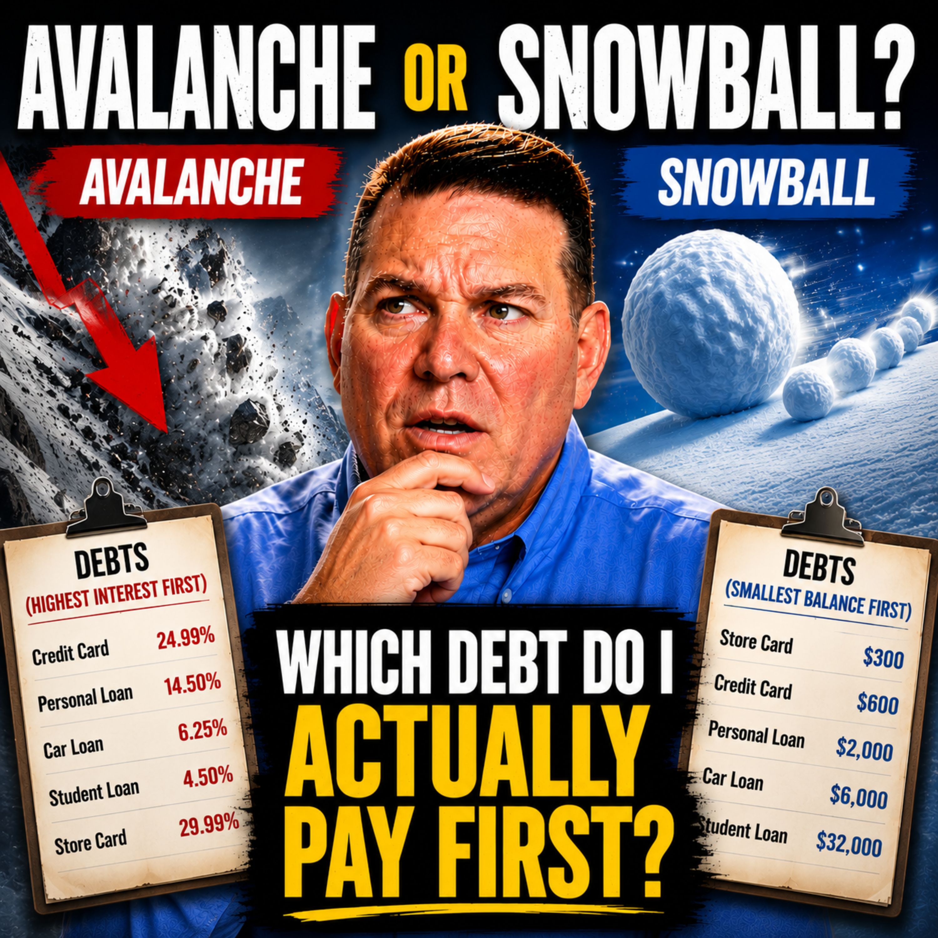 Avalanche or Snowball? Which Debt Do I Actually Pay First?