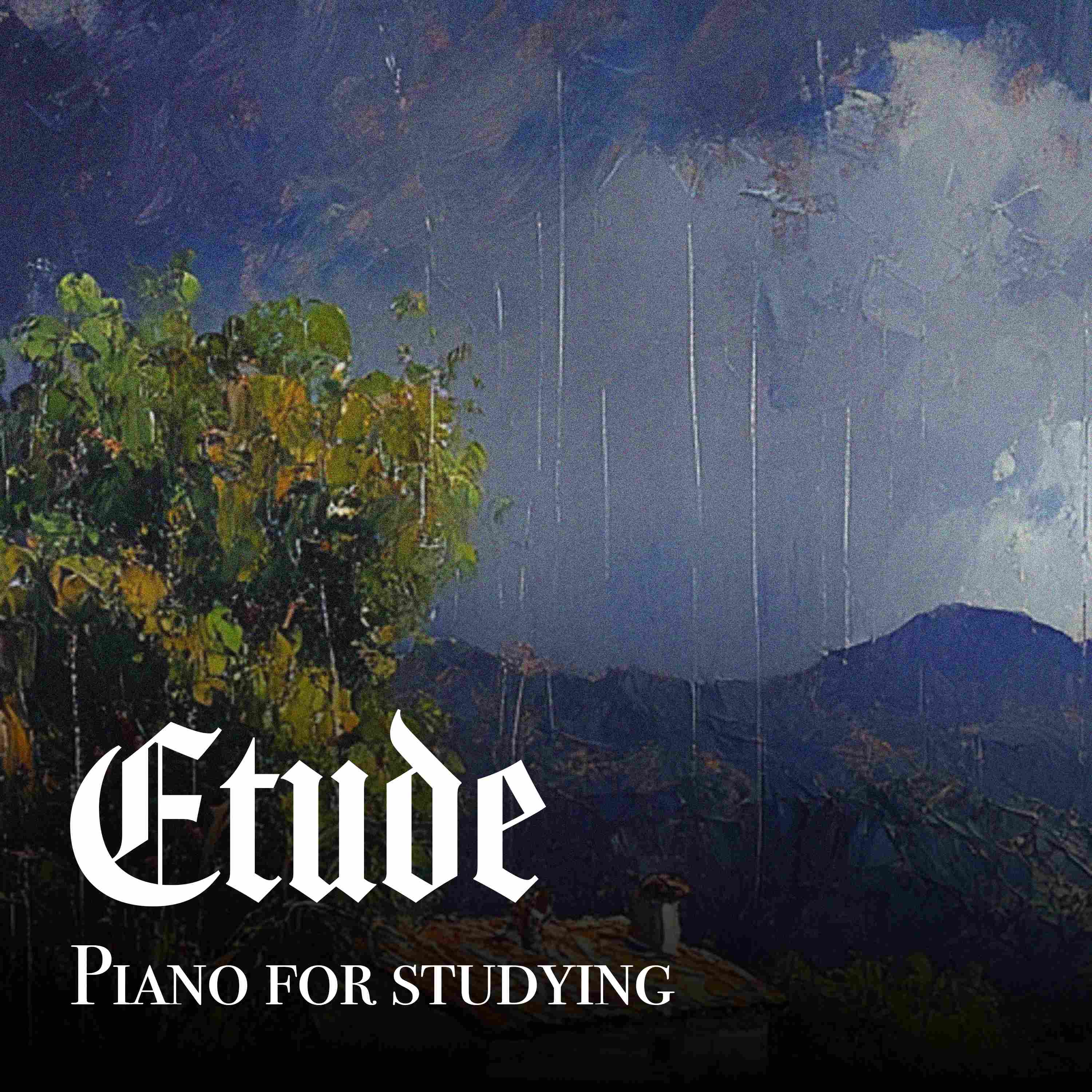Exam Prep Piano with Distant Rain - 8 Hours - "Mount Moon" episode artwork