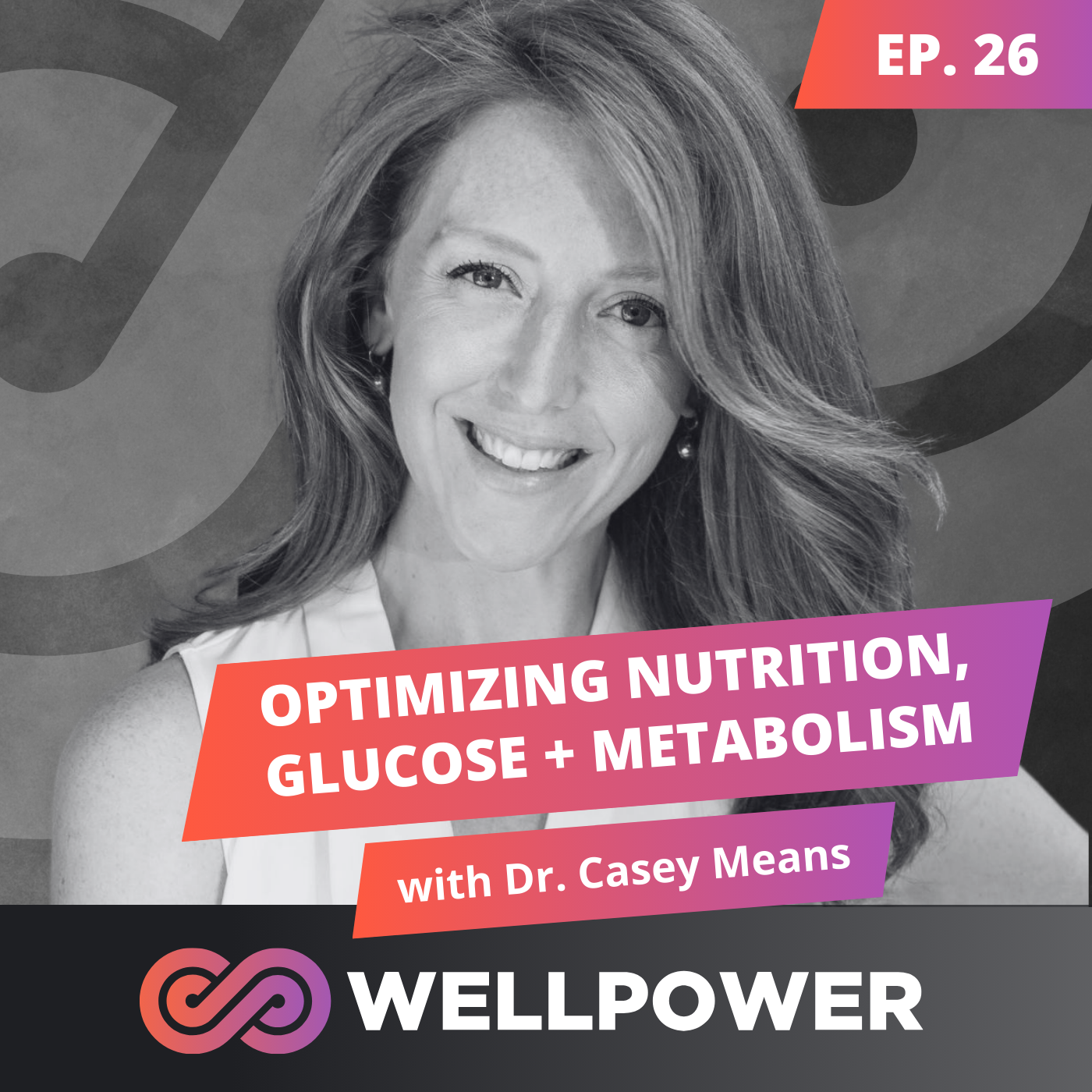 OPTIMIZING NUTRITION, GLUCOSE + METABOLISM | DR. CASEY MEANS - E26 episode artwork