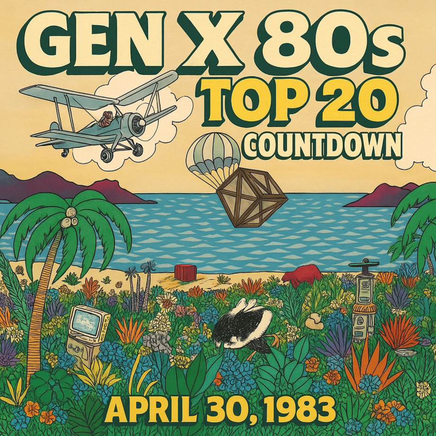 Gen X 80s Top 20 Countdown: Laser-Eyed Lovers, Science Fair Seductions & Late-Summer Rebels – April 30, 1983