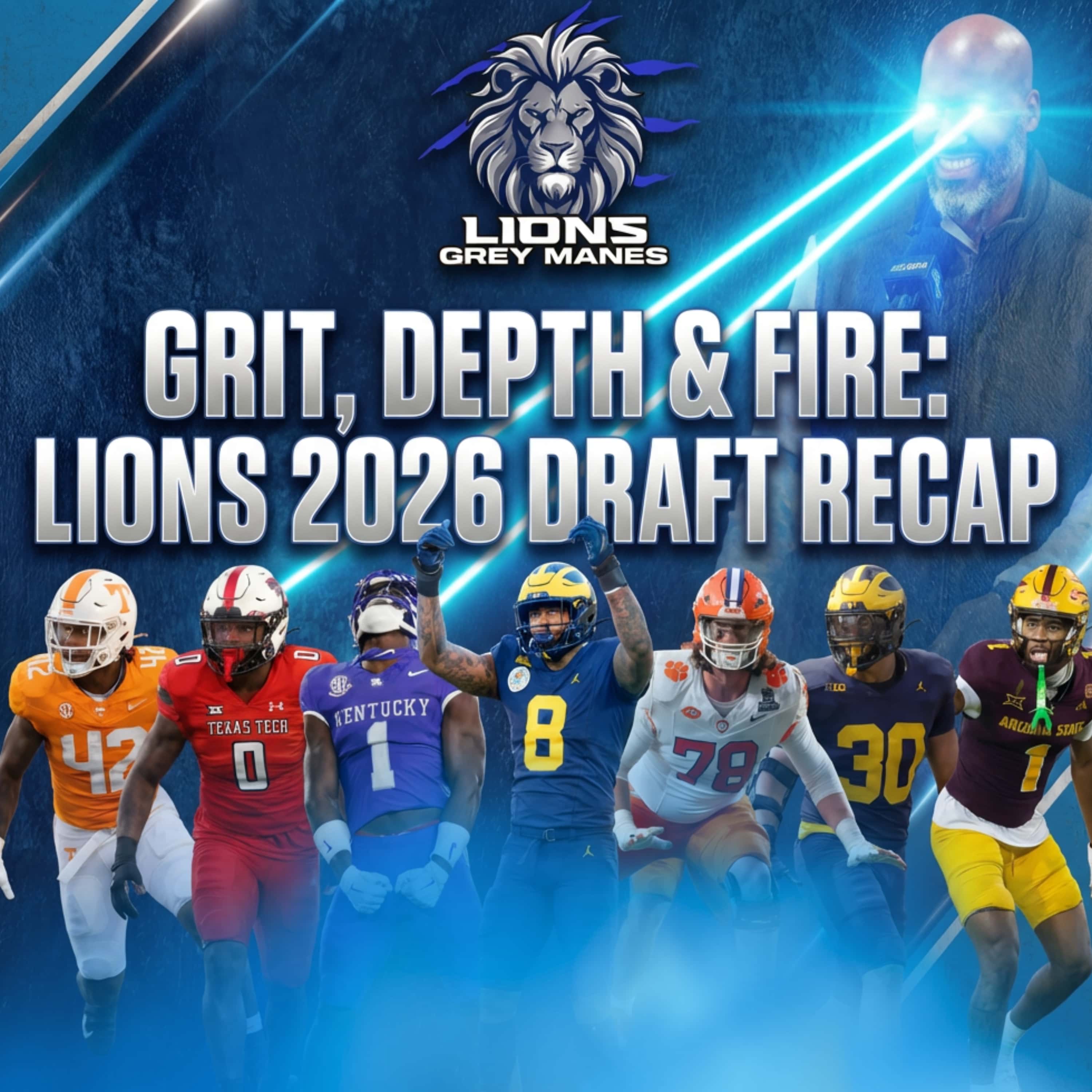 Grit, Depth, and a Little More Fire: Lions Draft 2026 Review - EP 031 episode artwork