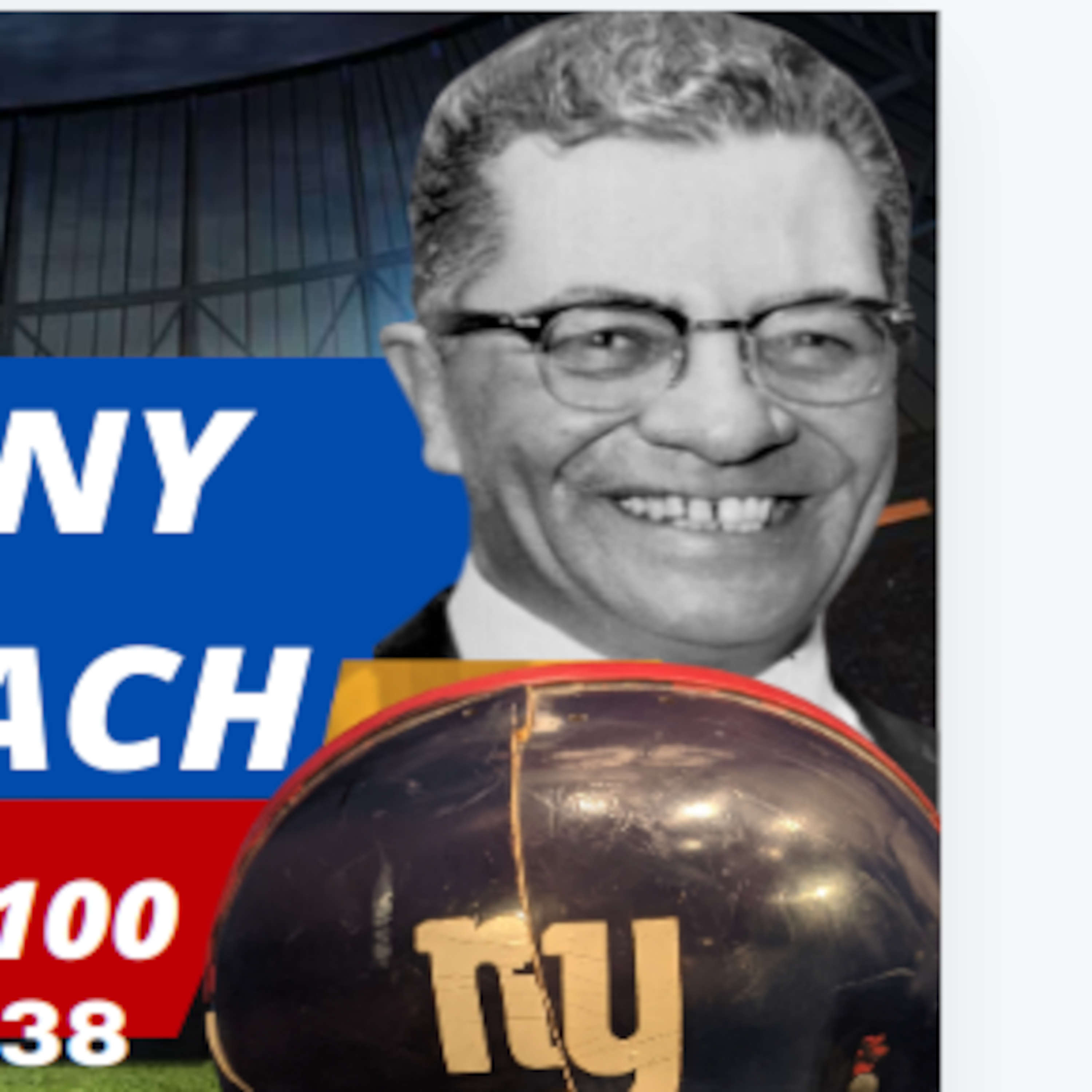 The Rise of Vince Lombardi - New York Giants 100