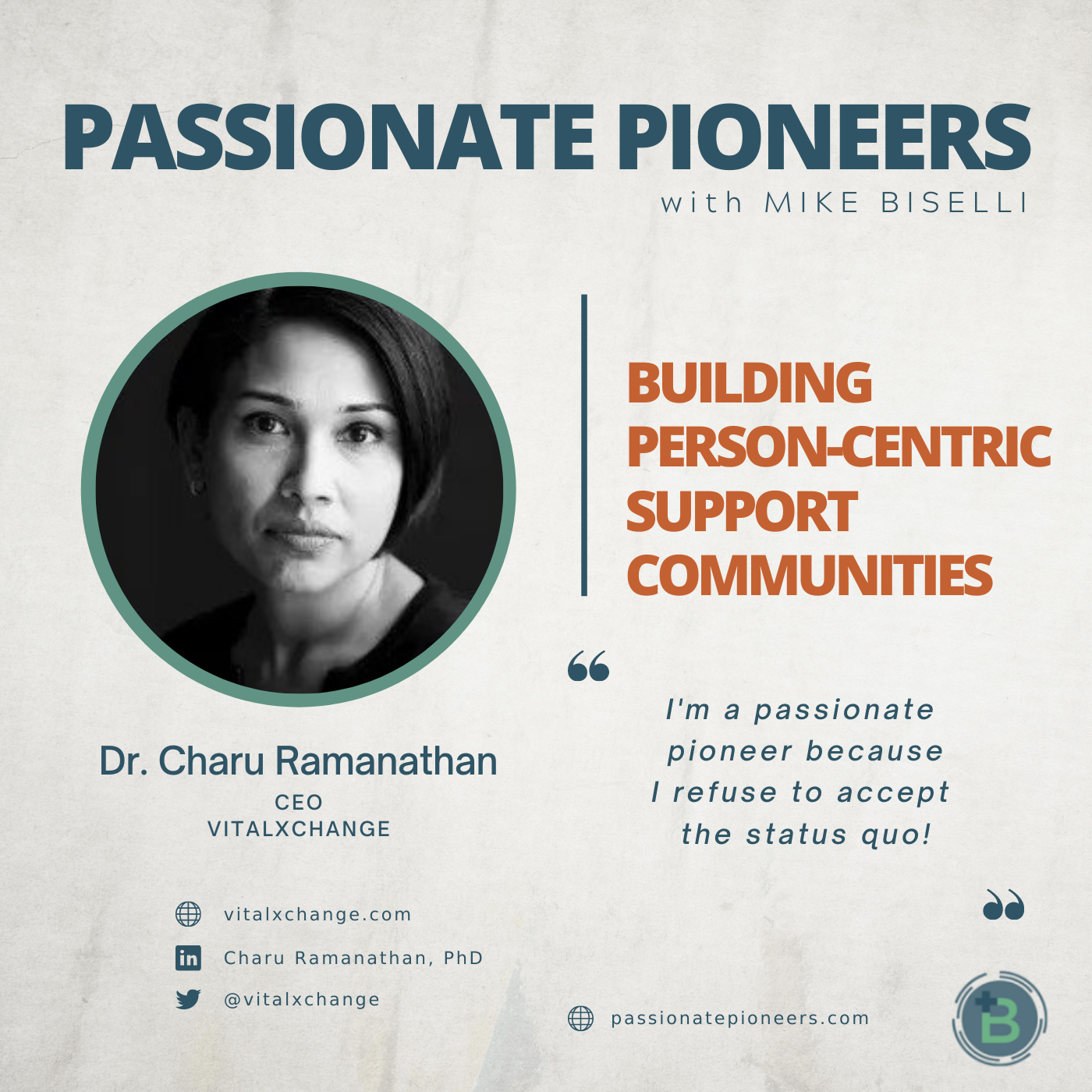 Building Person-Centric Support Communities with Dr. Charu Ramanathan