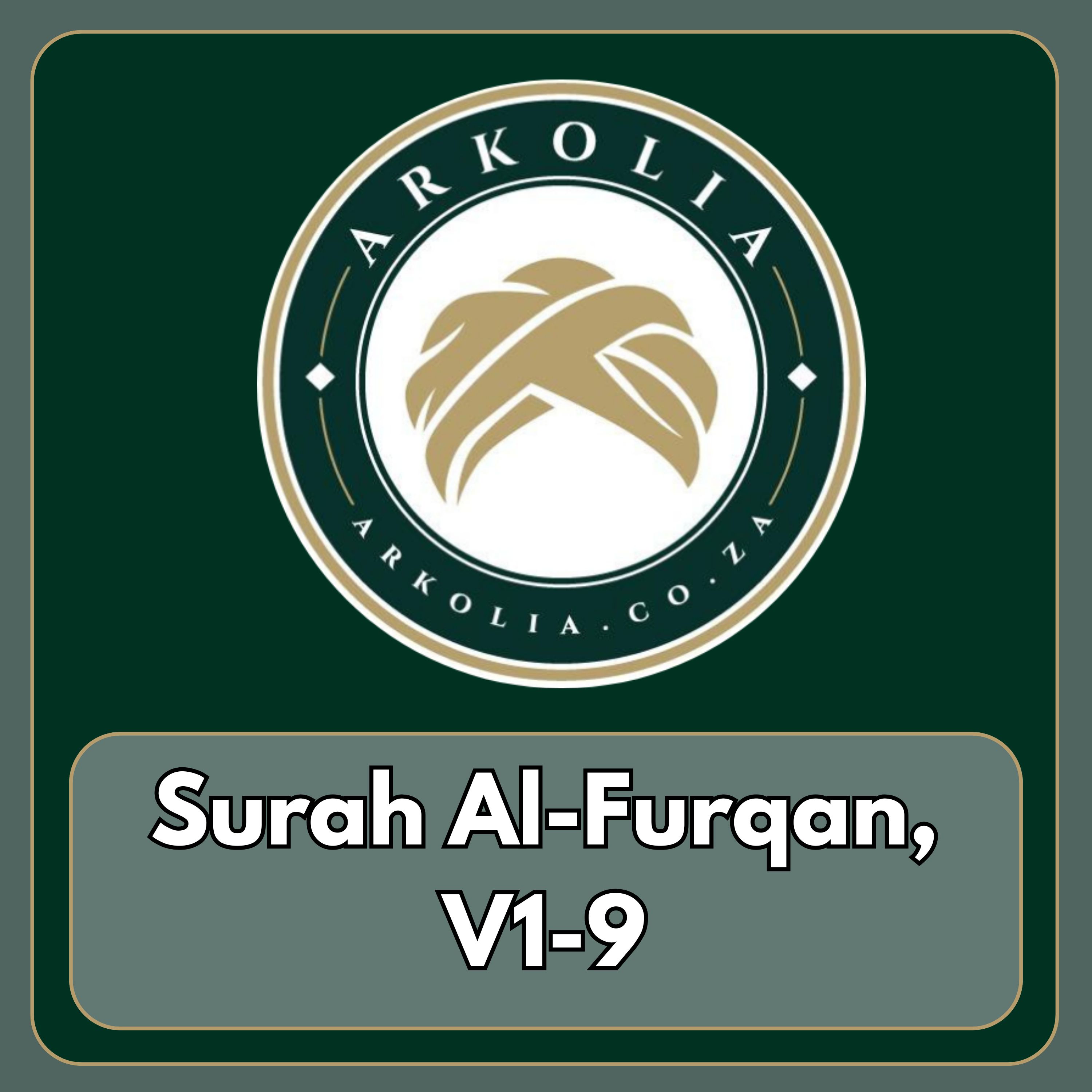 Surah Al-Furqan, V1-9 episode artwork