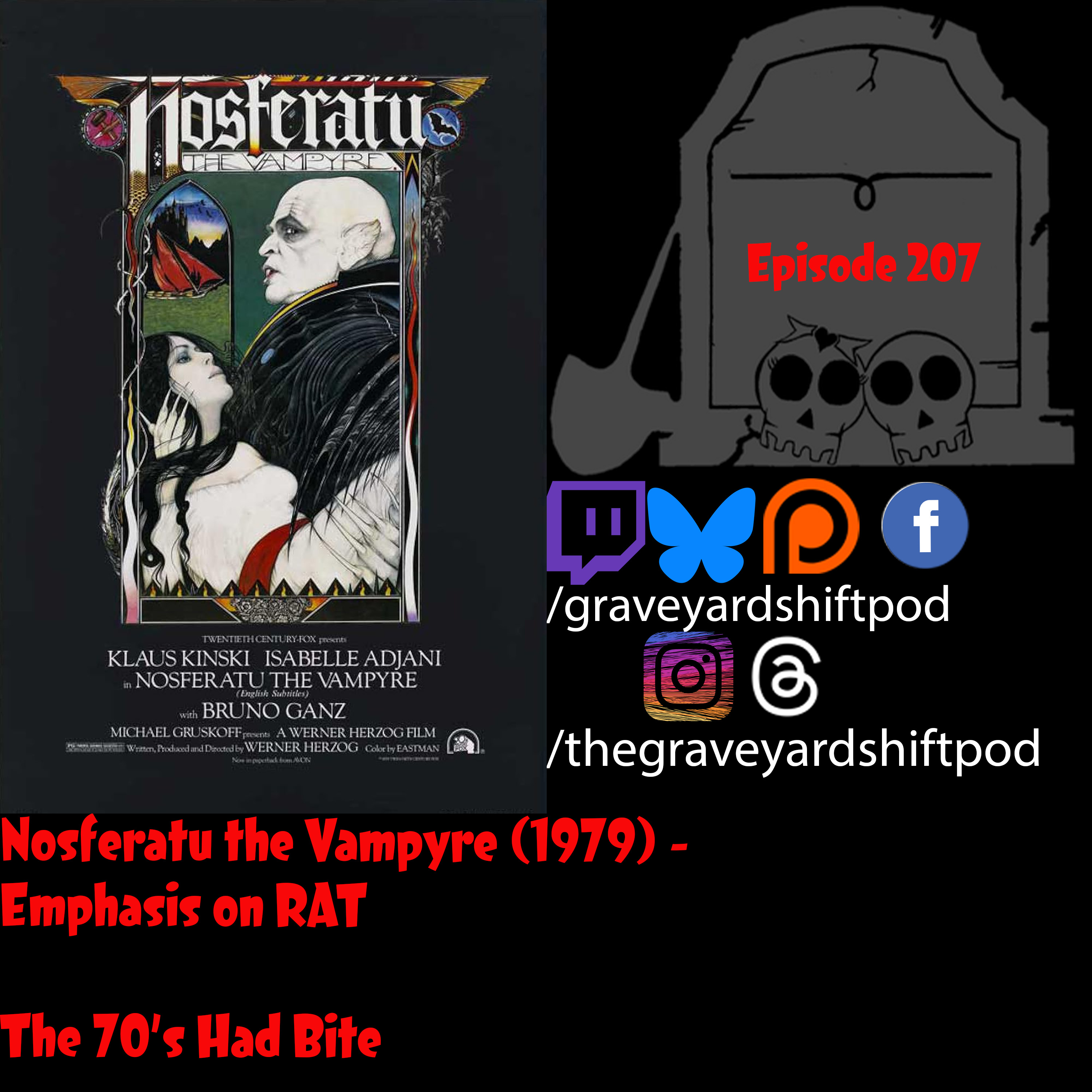 Nosferatu the Vampyre (1979) - Emphasis on RAT - The 70's Had Bite episode artwork