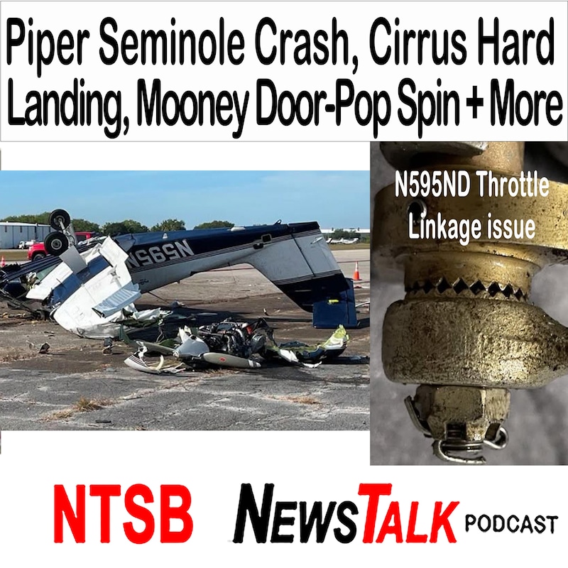 Artwork for podcast NTSB News Talk – Aviation Accidents, Safety Investigations & Pilot Lessons