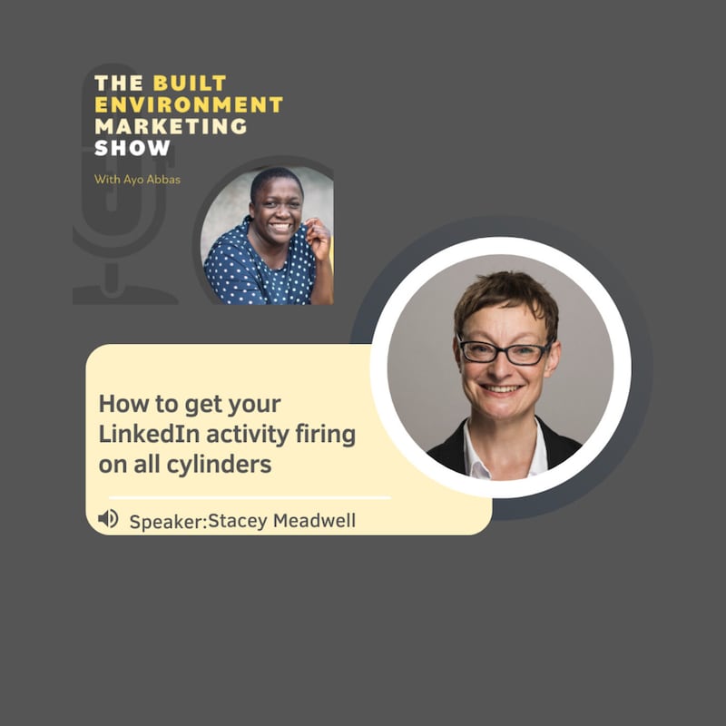 Artwork for podcast The Built Environment Marketing Show:  marketing strategies and tactics for architects and engineers