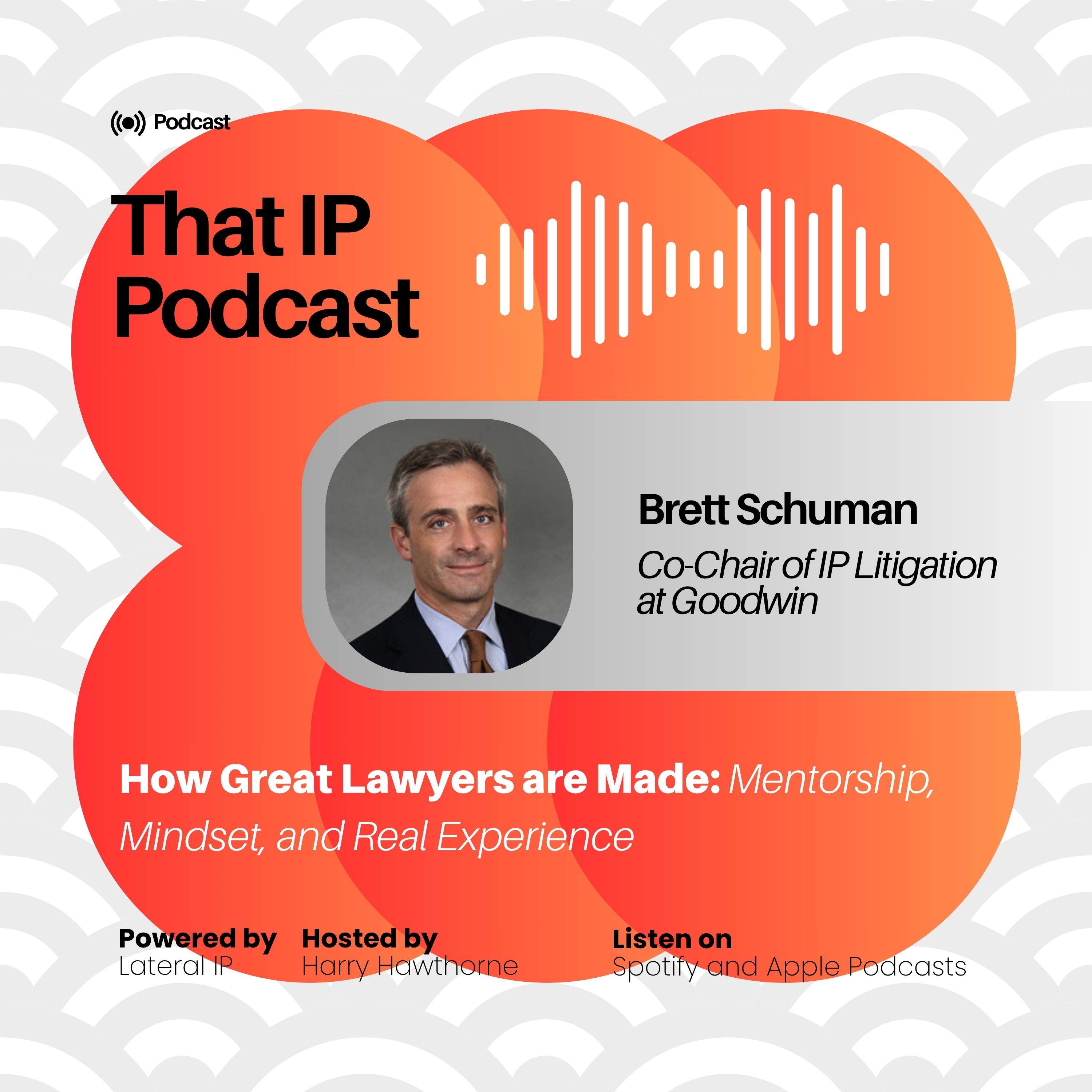 Episode 6: Brett Schuman - Co-Chair of IP Litigation at Goodwin episode artwork