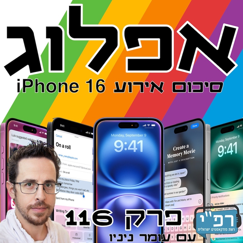 Artwork for podcast אפלוג - פודקאסט על אפל