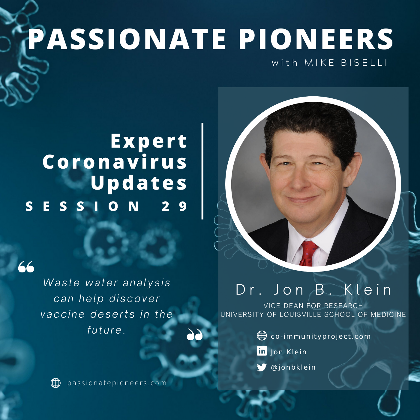 Expert Coronavirus Updates with Dr. Jon Klein | Session 29