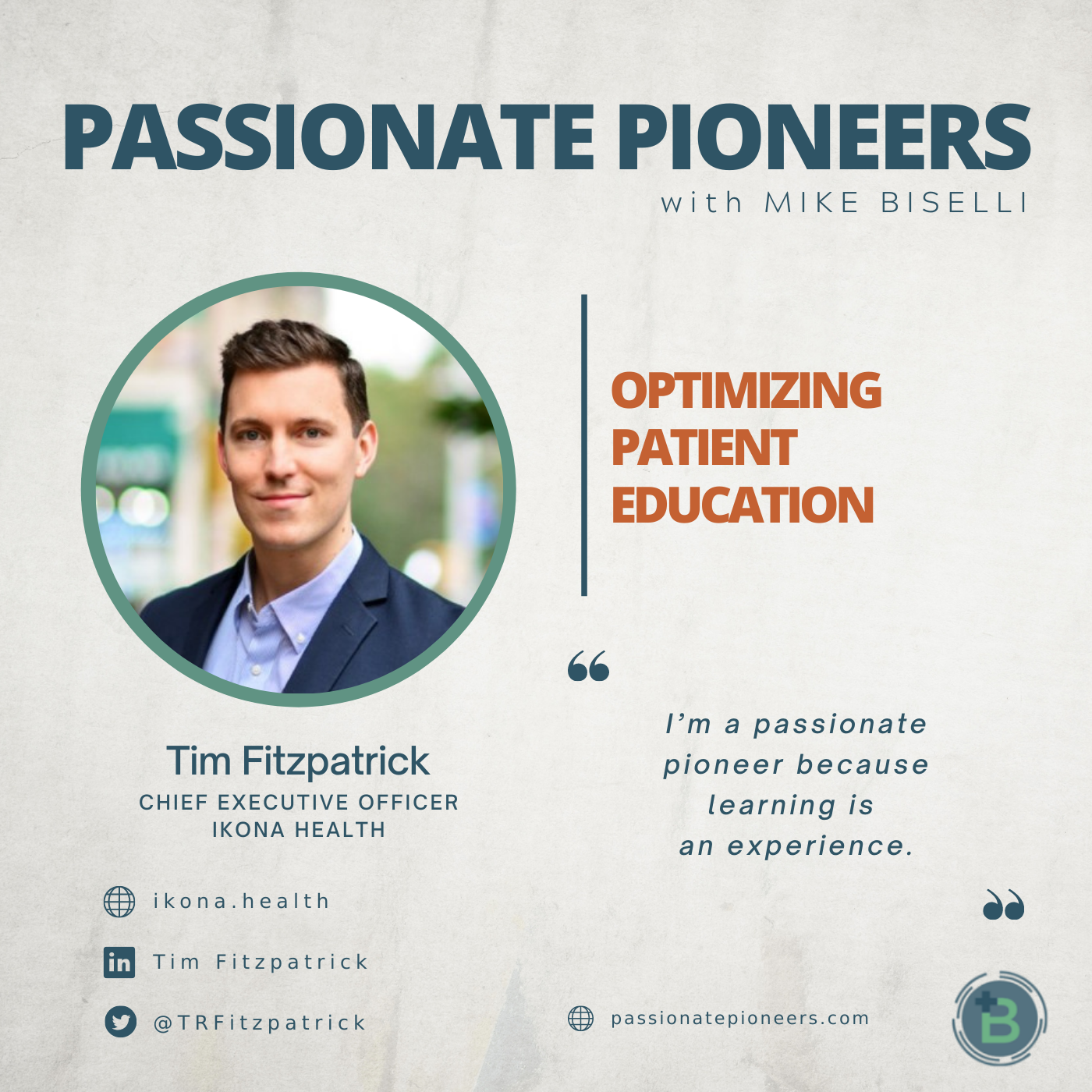 Optimizing Patient Education with Tim Fitzpatrick