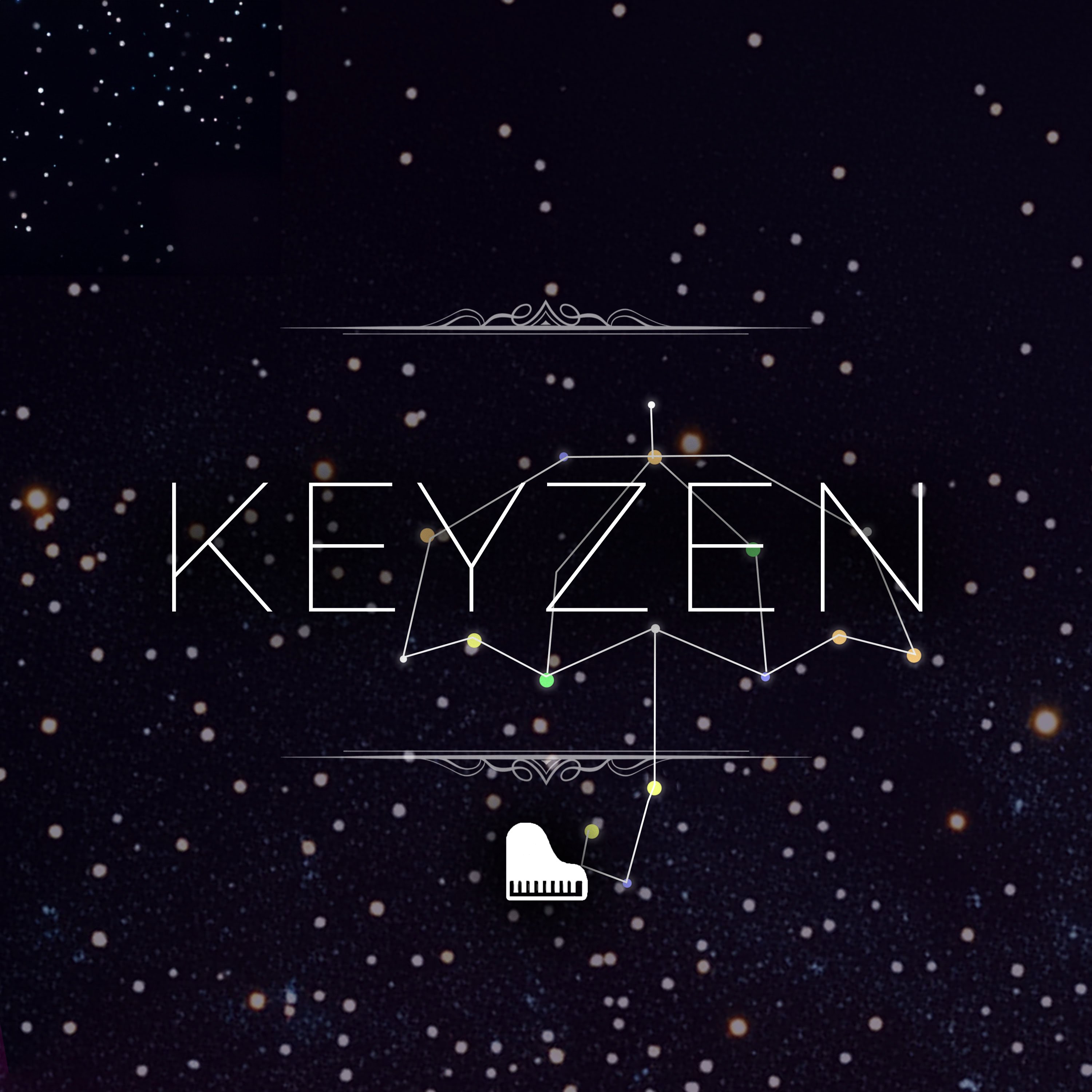 Keyzen Piano for Stress Relief with Gentle Rain - 2 Hours - "Under the Stars" episode artwork
