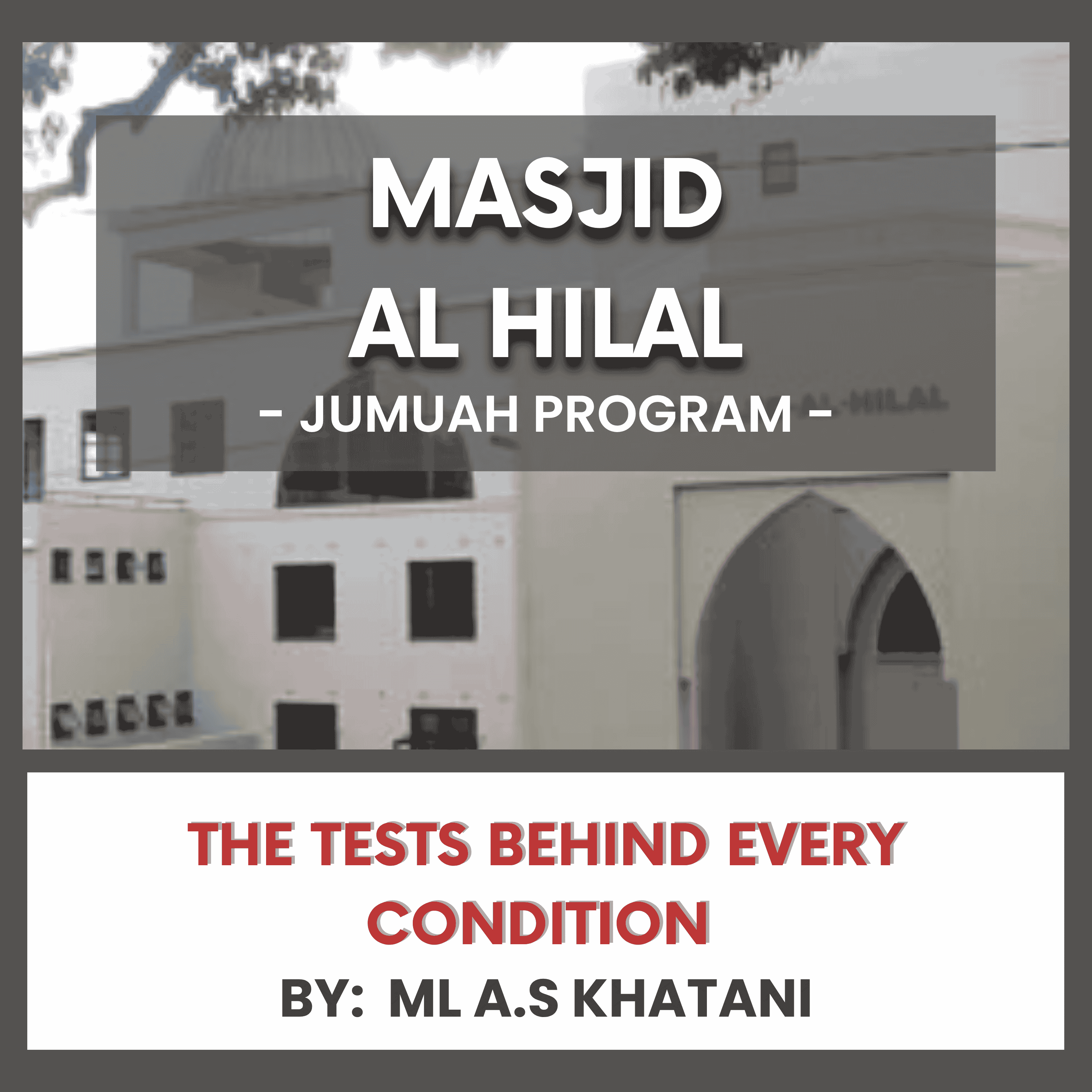 The Tests Behind Every Condition by ML A.S Khatani episode artwork