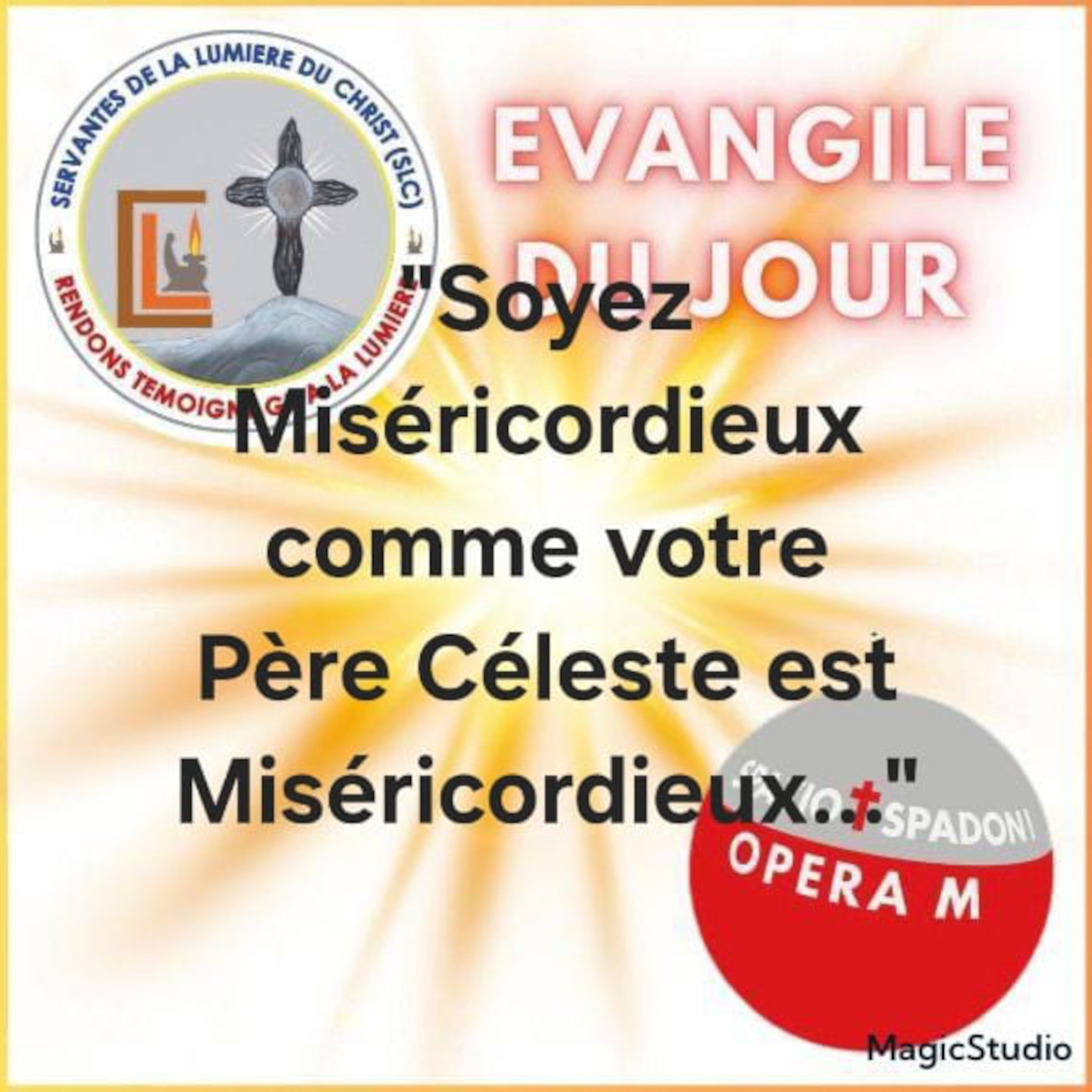 Évangile du jour pour Servantes de la lumiere du Christ from Benin
