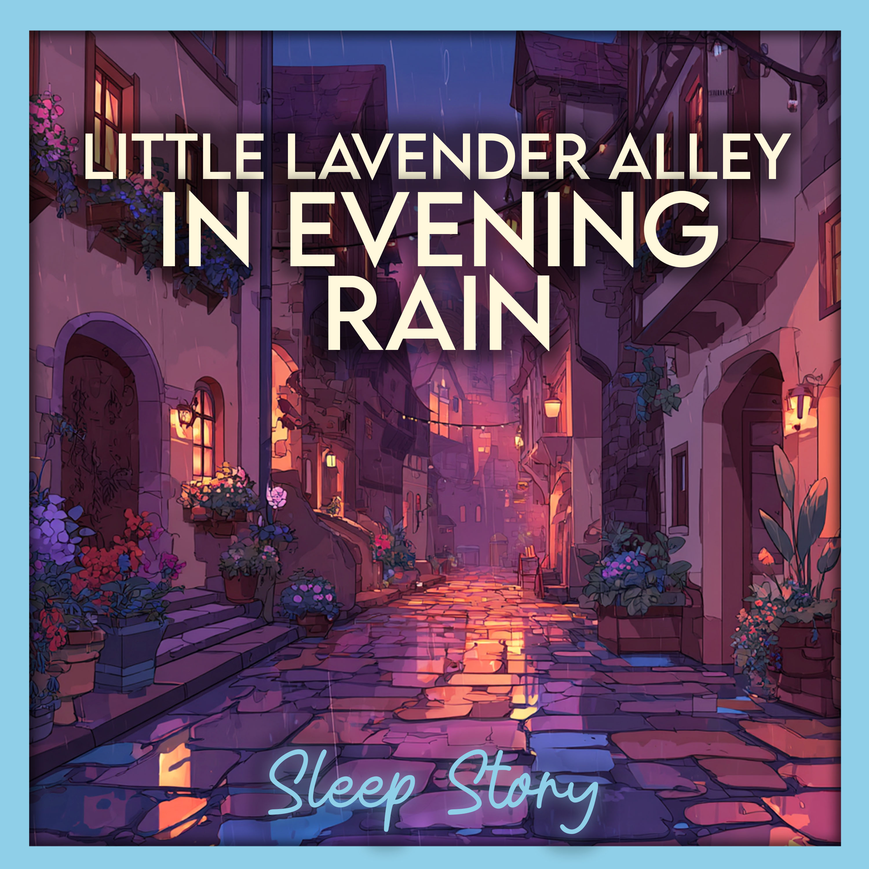 A Rainy Walk Through the Lavender Alley | Relaxing Bedtime Story for Grown-Ups, Calming Sleep Meditation, Stress Relief and Peaceful Deep Sleep
