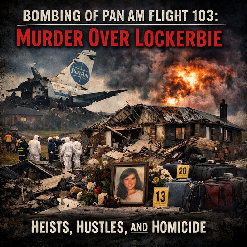 Artwork for podcast Heists, Hustles, and Homicide