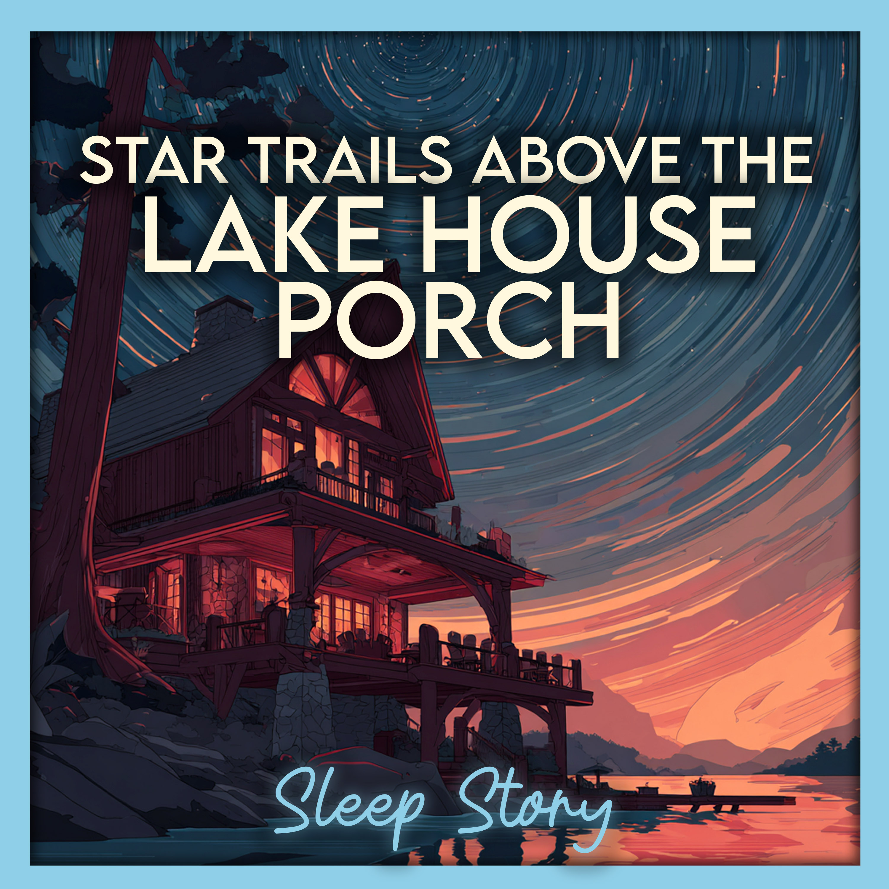 Sleep Story for Adults | The Lake House Porch Beneath Turning Stars | Soothing Bedtime Story for Peaceful Sleep and Insomnia Relief
