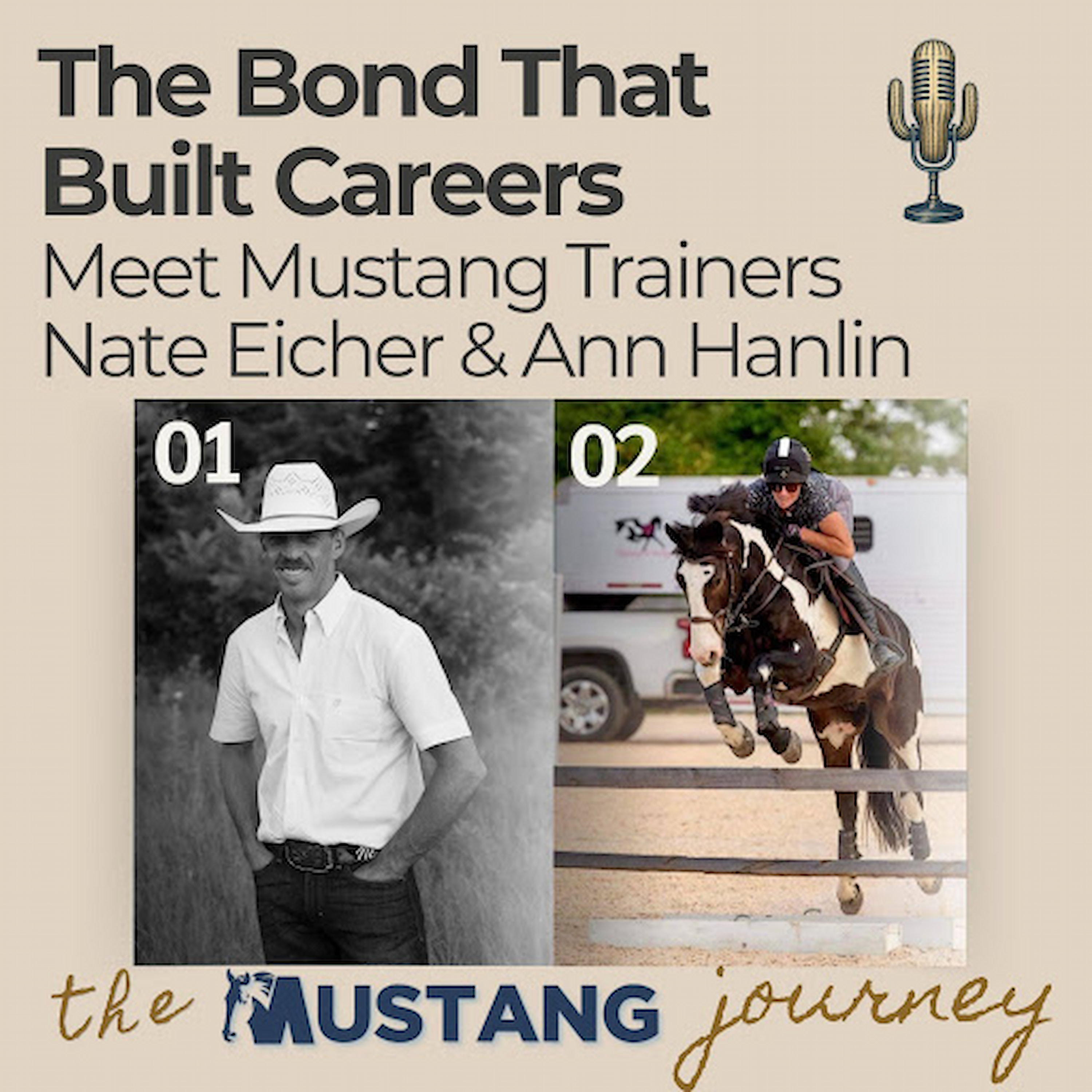 The Bond That Built Careers: Meet Mustang Trainers Nate Eicher and Ann Hanlin for July 23, 2026 - Horses in the Morning episode artwork