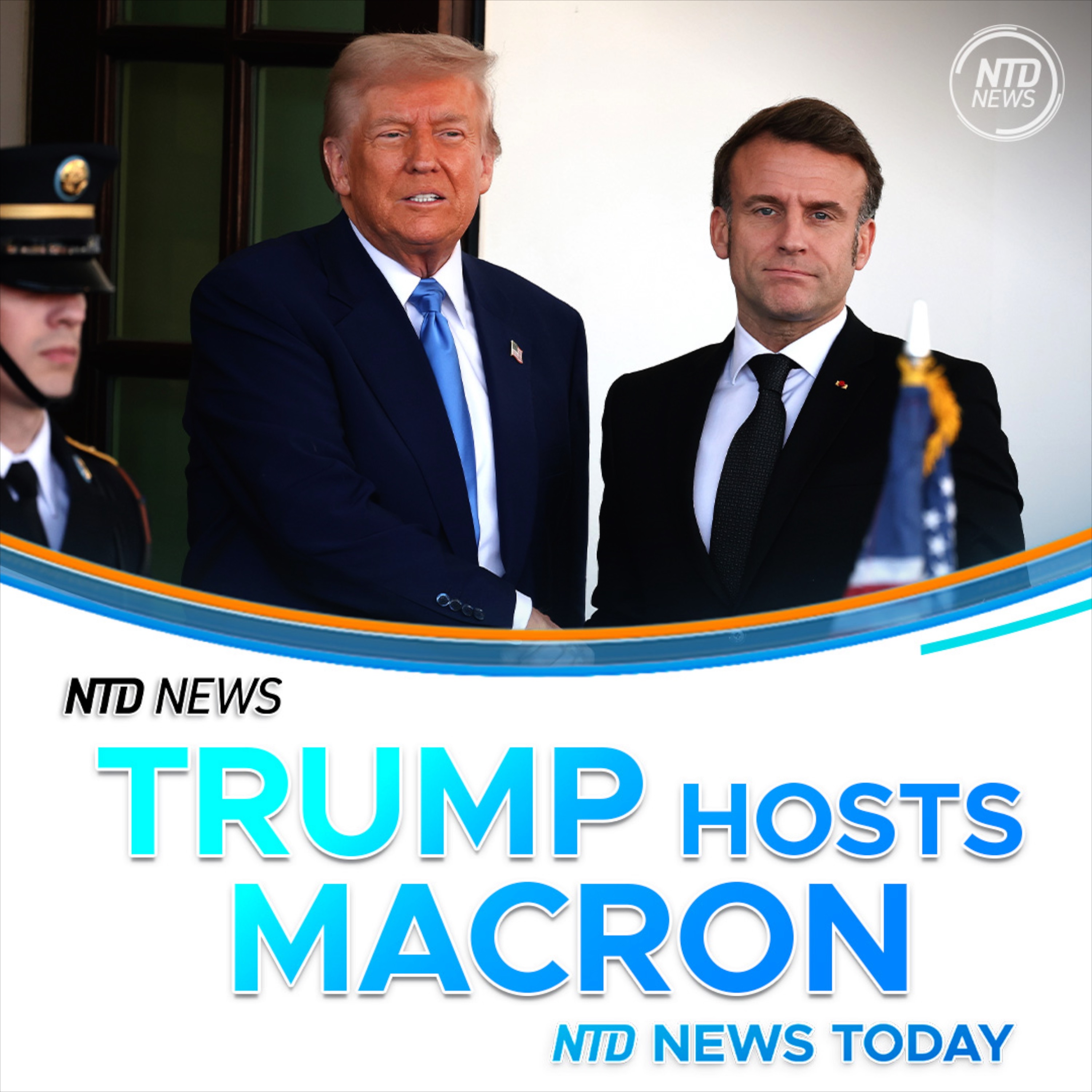 Trump Meets With French President Macron; Federal Unions Challenge Elon Musk's Email