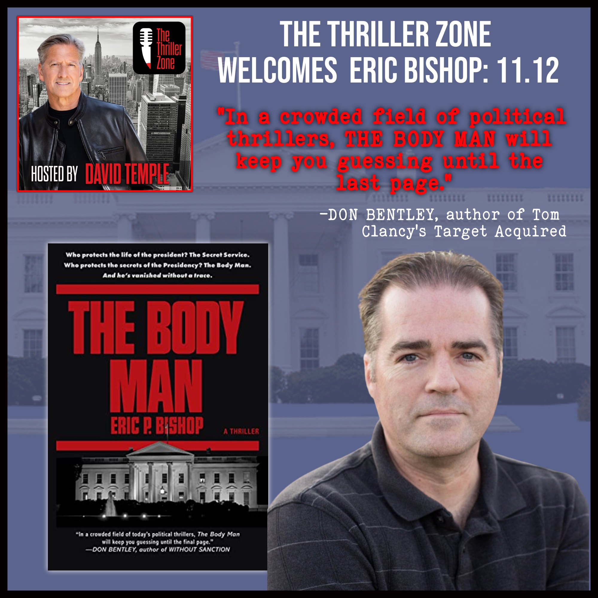 Eric Bishop Thriller Author of The Body Man Image