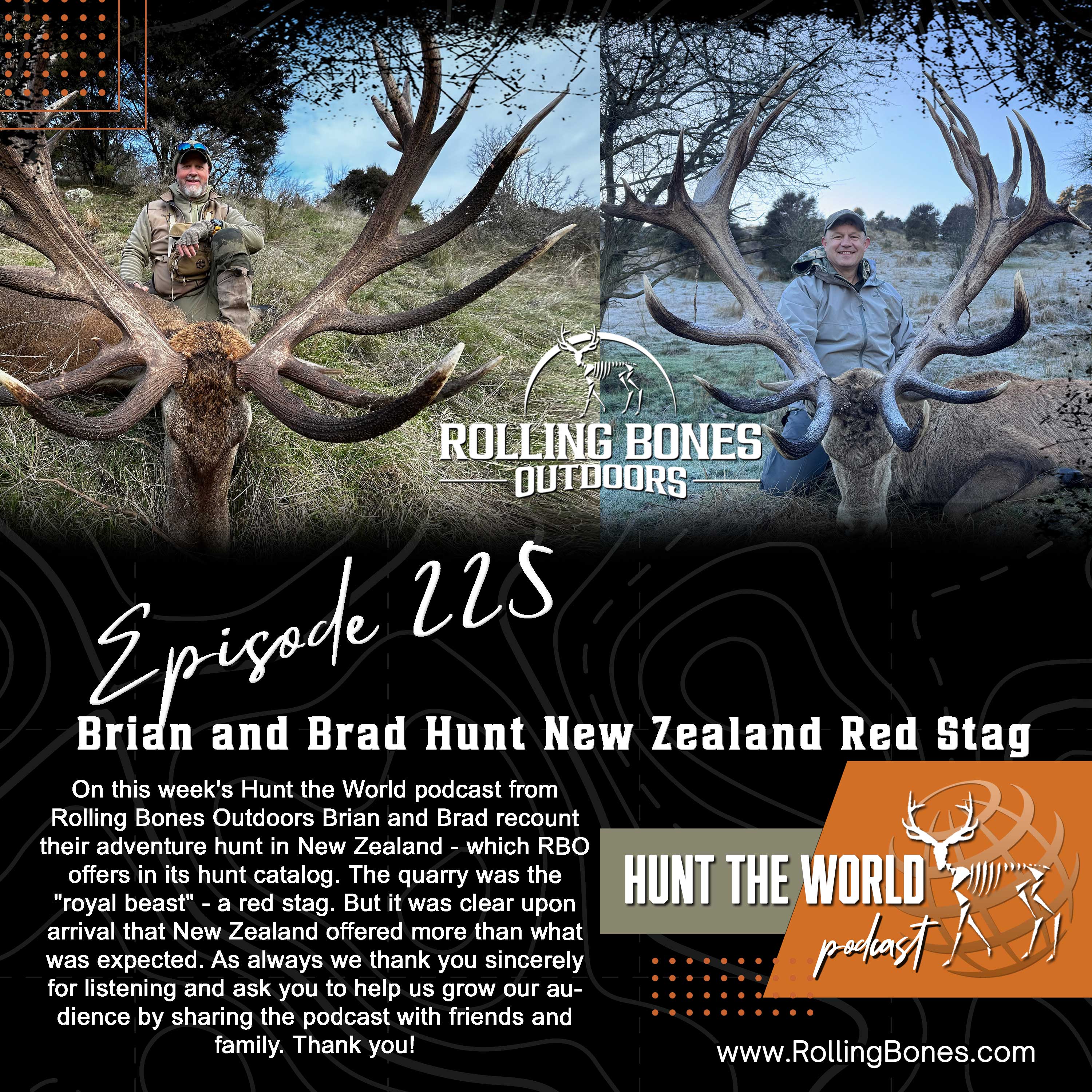 HTW-Ep 225 Hunting Red Stag in New Zealand