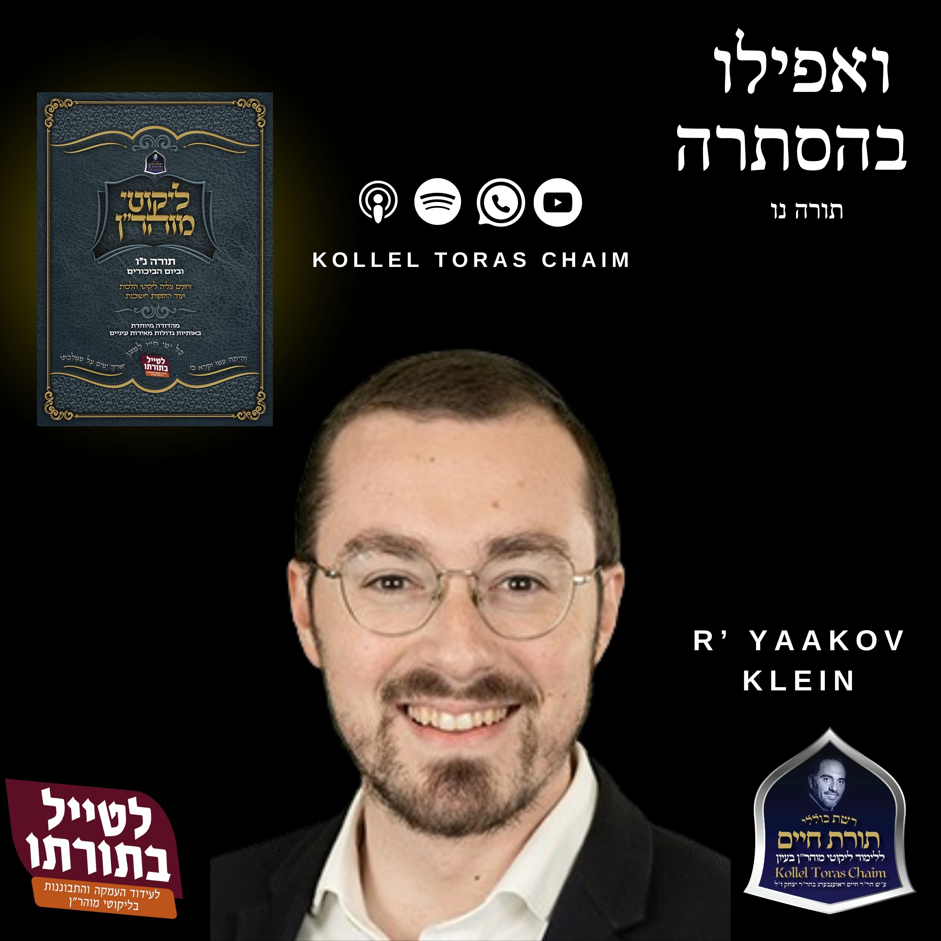 R' Yaakov Klein Torah 56 (4) Discovering Our Unique Spiritual Roles