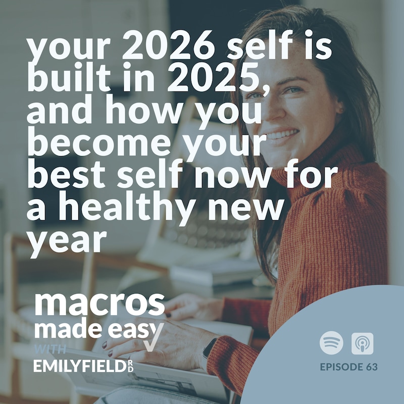 Artwork for podcast Macros Made Easy with Emily Field RD