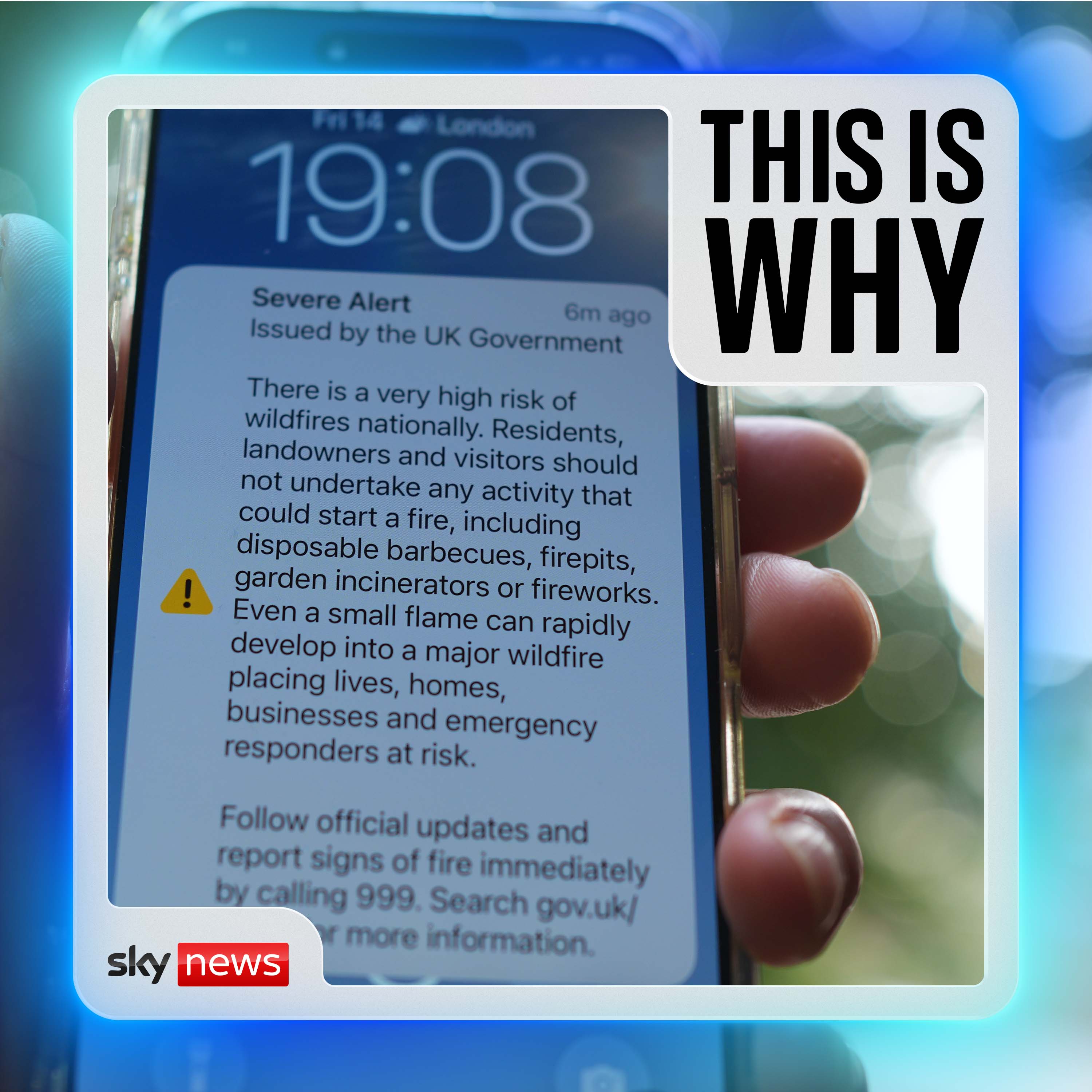 Why the government has defended the national emergency alert episode artwork