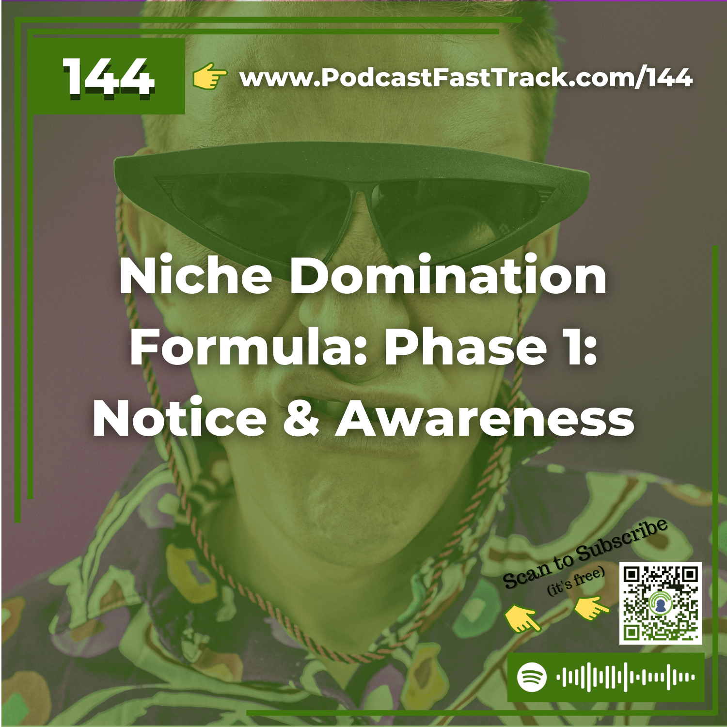 144: Notice & Awareness - Phase 1 of The Podcast Niche Domination Formula