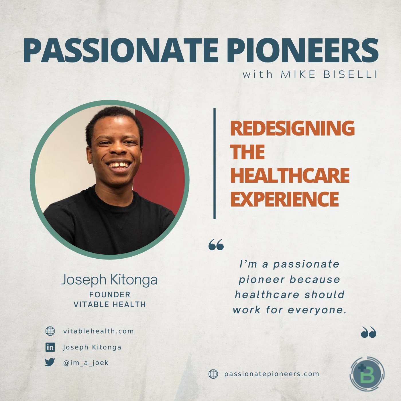 Redesigning the Healthcare Experience with Joseph Kitonga