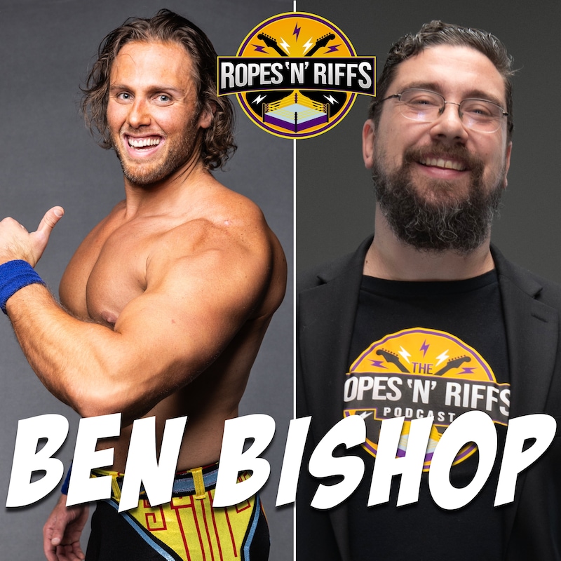 Artwork for podcast Ropes N Riffs - Wrestling Entrance Themes, Wrestling and Music Stories