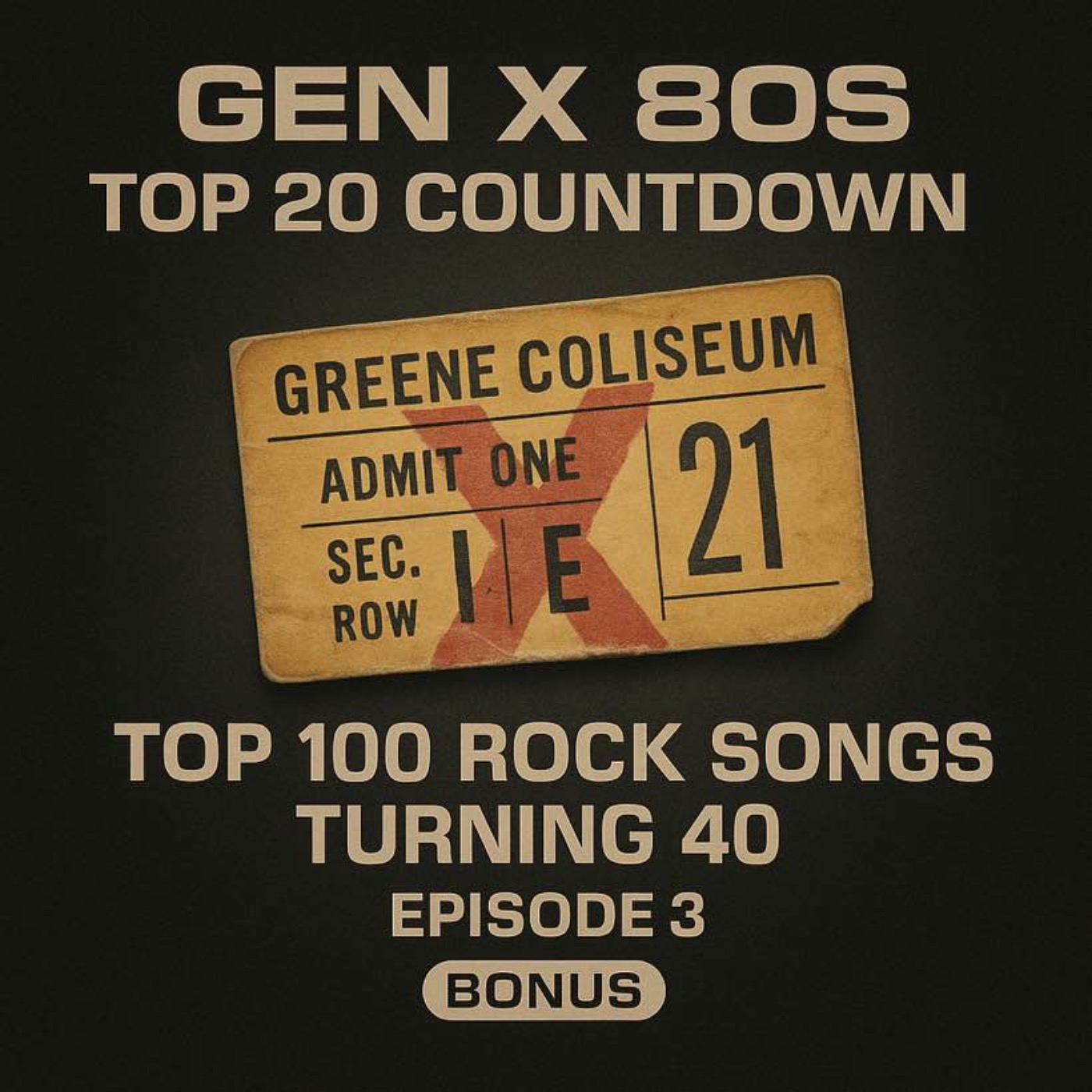 Gen X 80s Top 20 Countdown Bonus Vault Episode 3: Top 100 Rock Songs Turning 40 – Tracks 60 to 41