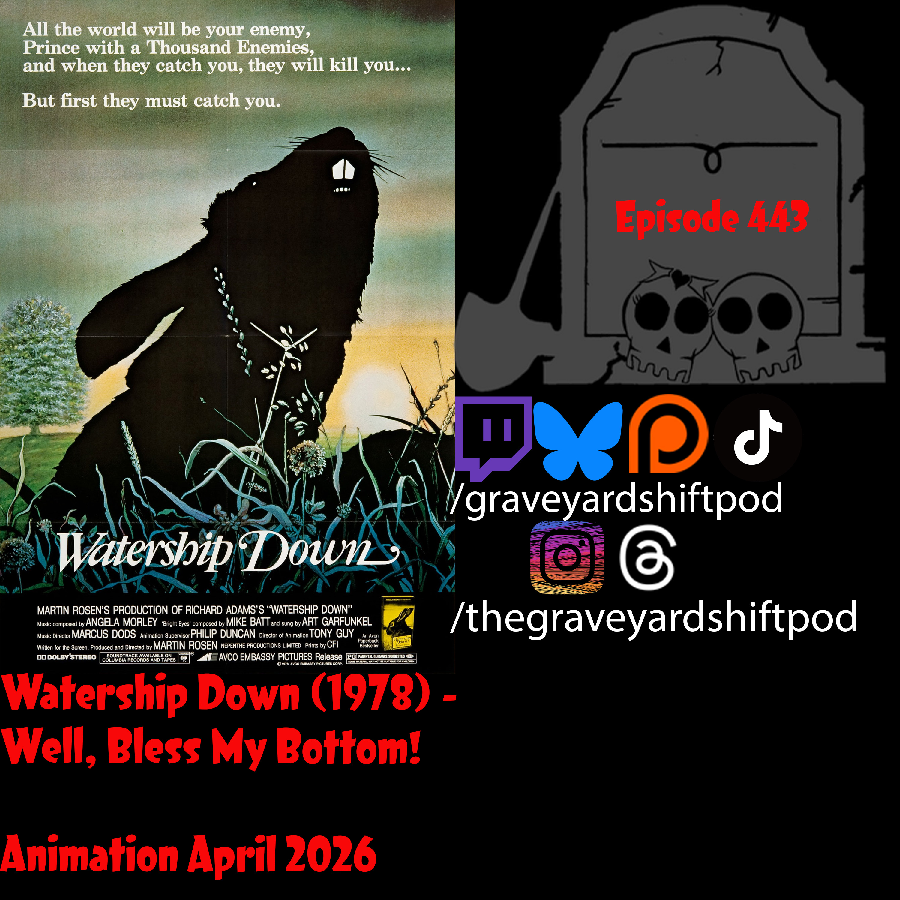 Watership Down (1978) - Well, Bless My Bottom - Animation April 2026 episode artwork