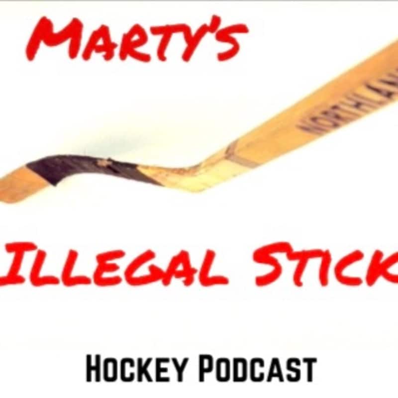 Artwork for podcast Marty's Illegal Stick a Hockey History Podcast
