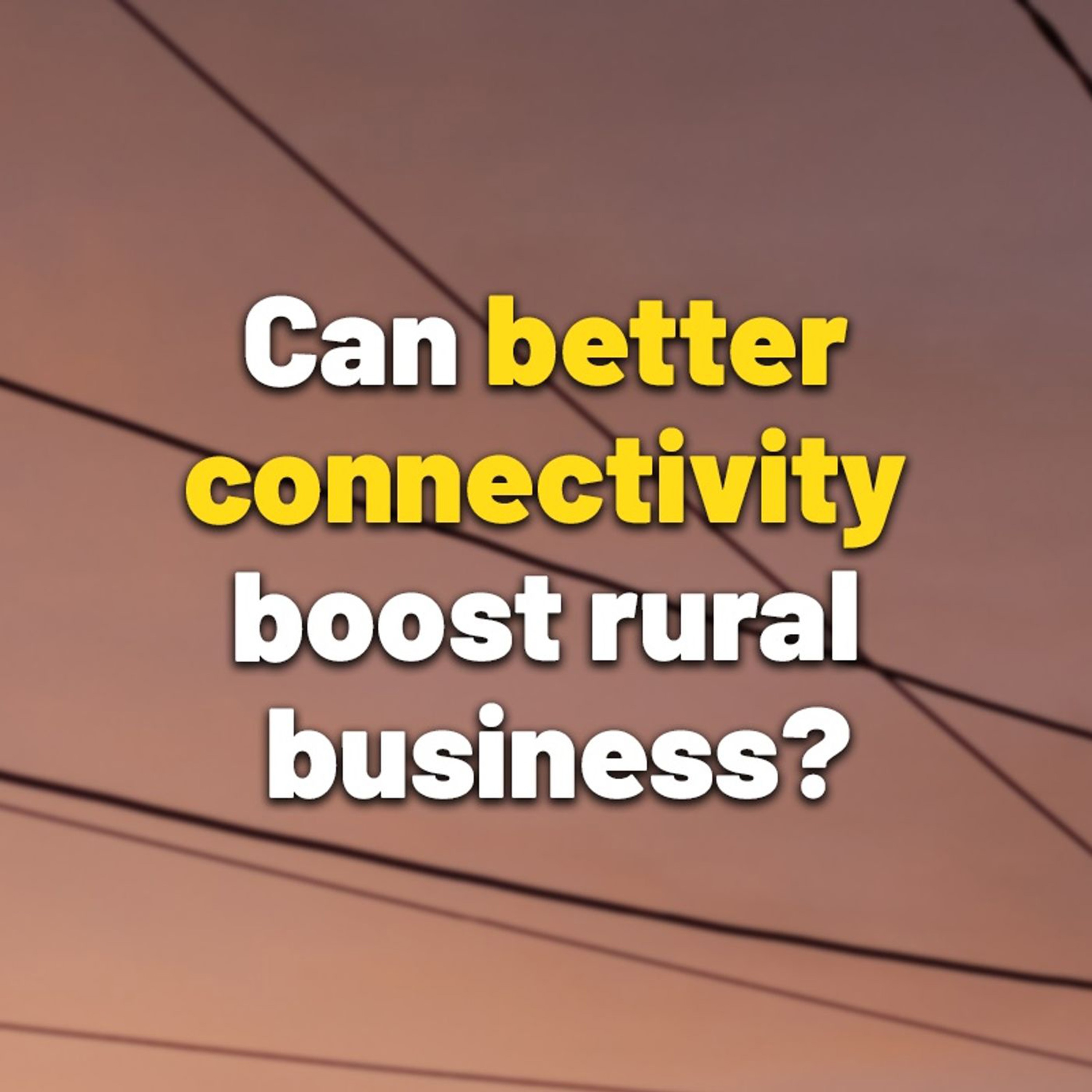 Classic episode: Can better connectivity boost rural business?