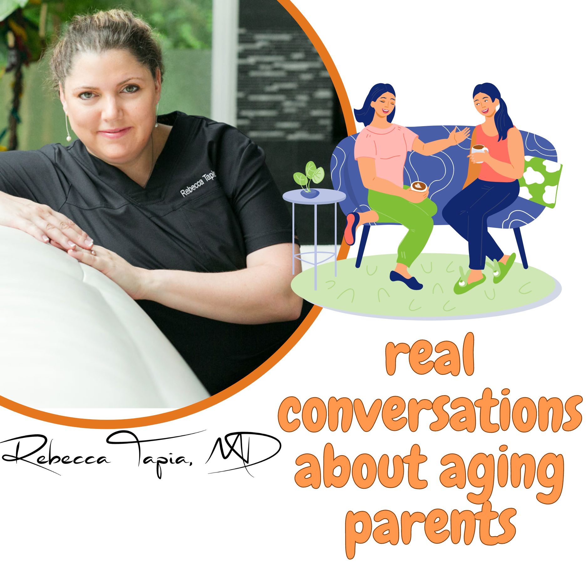 Show artwork for Real conversations about aging parents