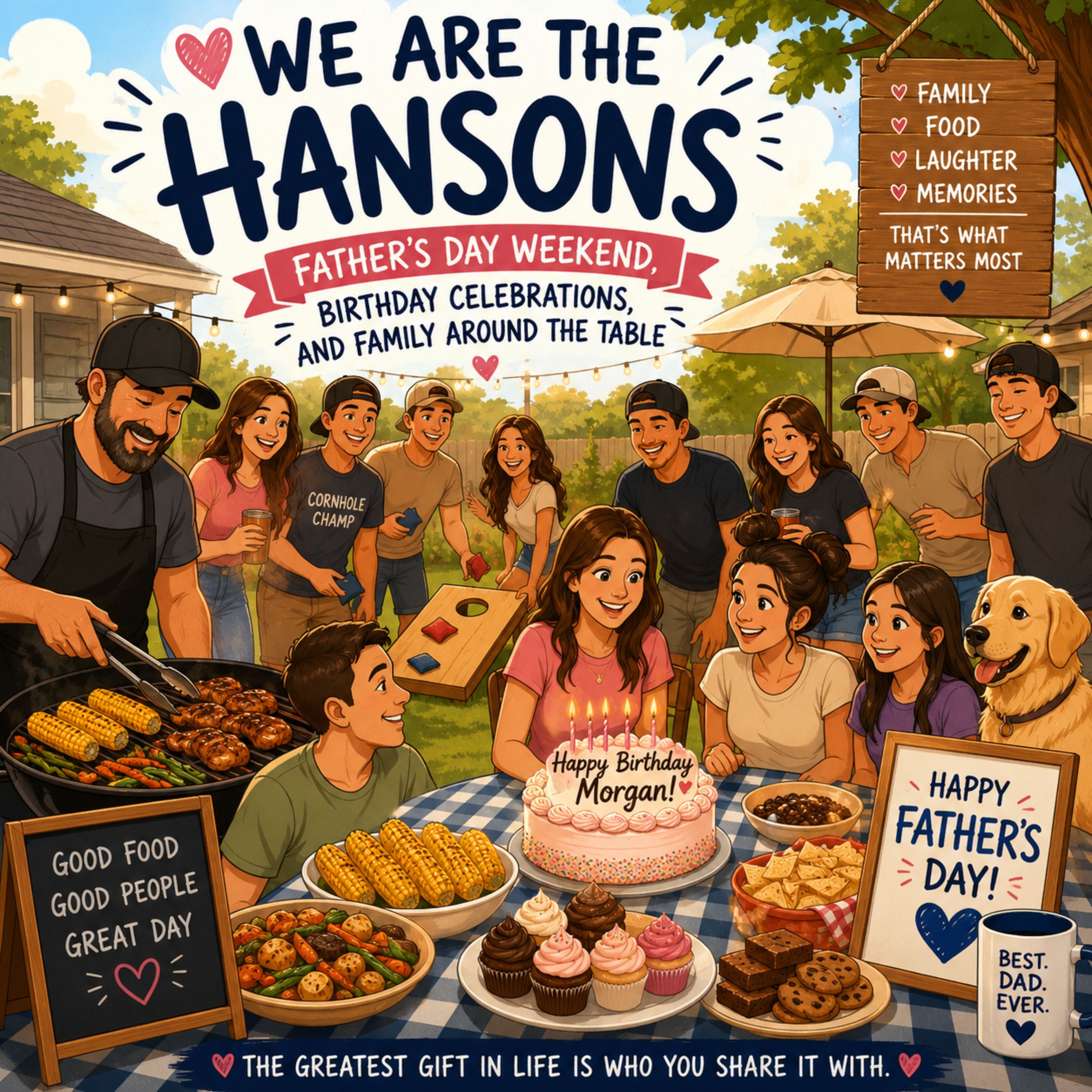 Father's Day Weekend, Birthday Celebrations, and Family Around the Table