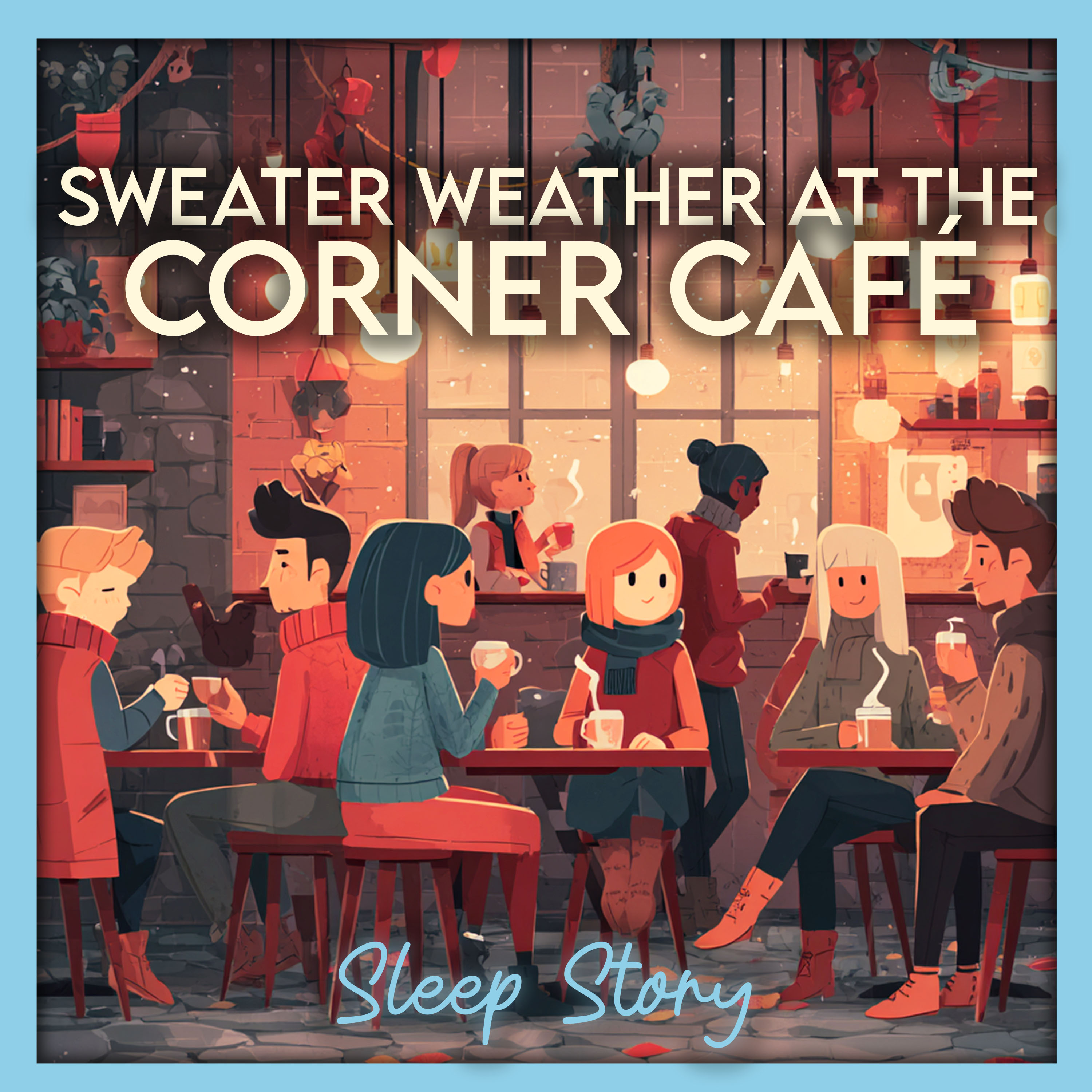 A Warm Café on a Rainy Autumn Night | Cozy Bedtime Story for Adults with Gentle Rain Sounds, Firelight & Soothing Narration