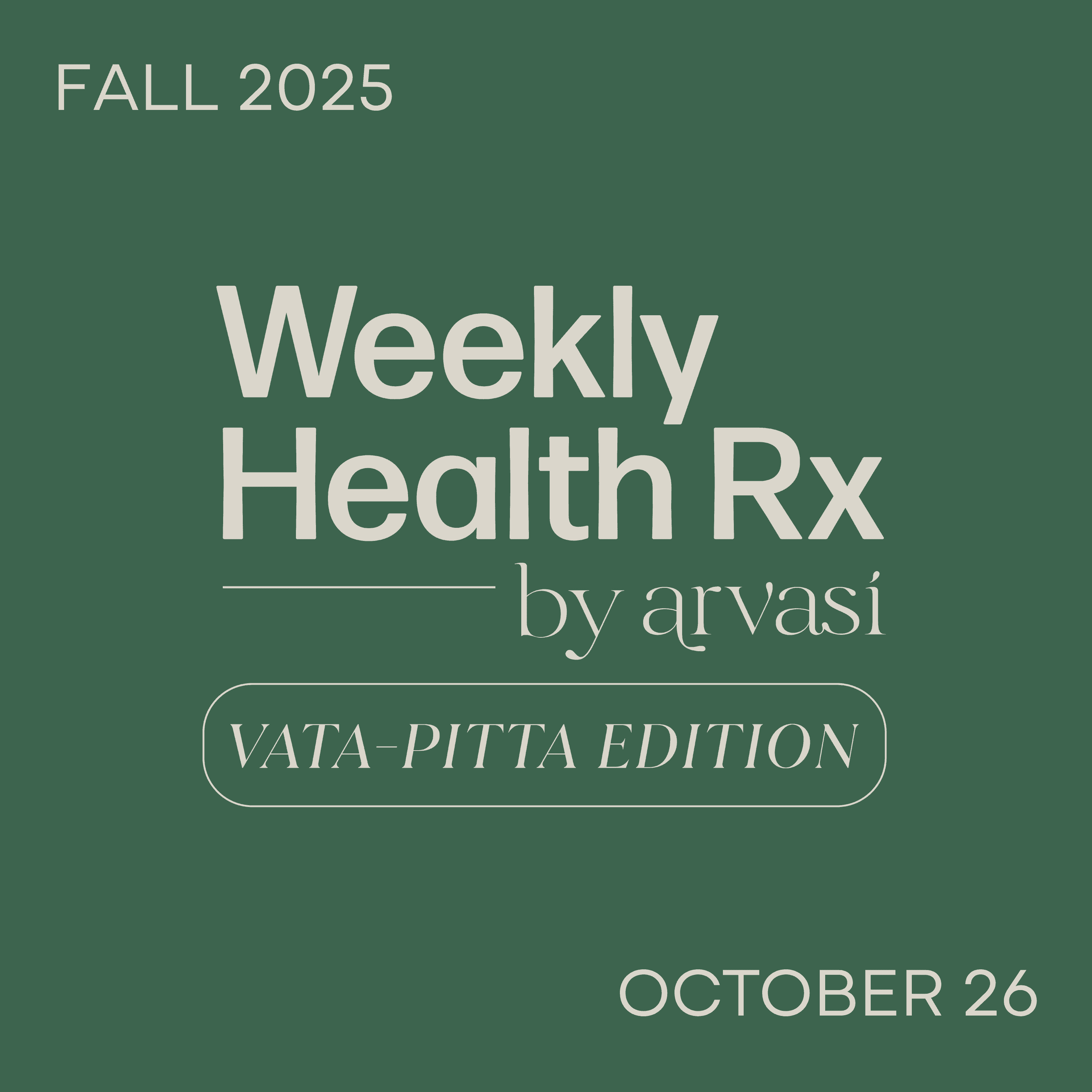 Vata-Pitta Health Rx — Calm Your Cortisol Loop and Nervous System episode artwork
