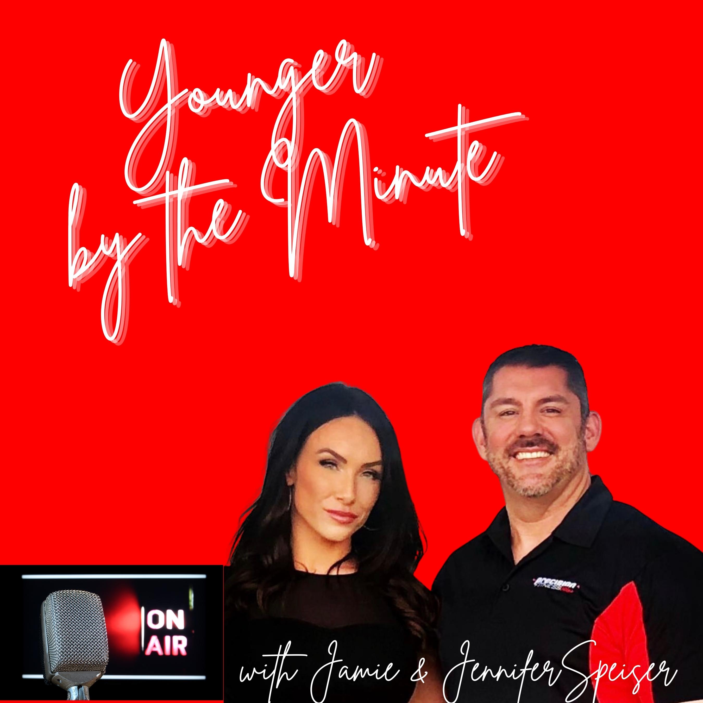 Artwork for podcast Younger by the Minute  Jennifer and Jamie Speiser