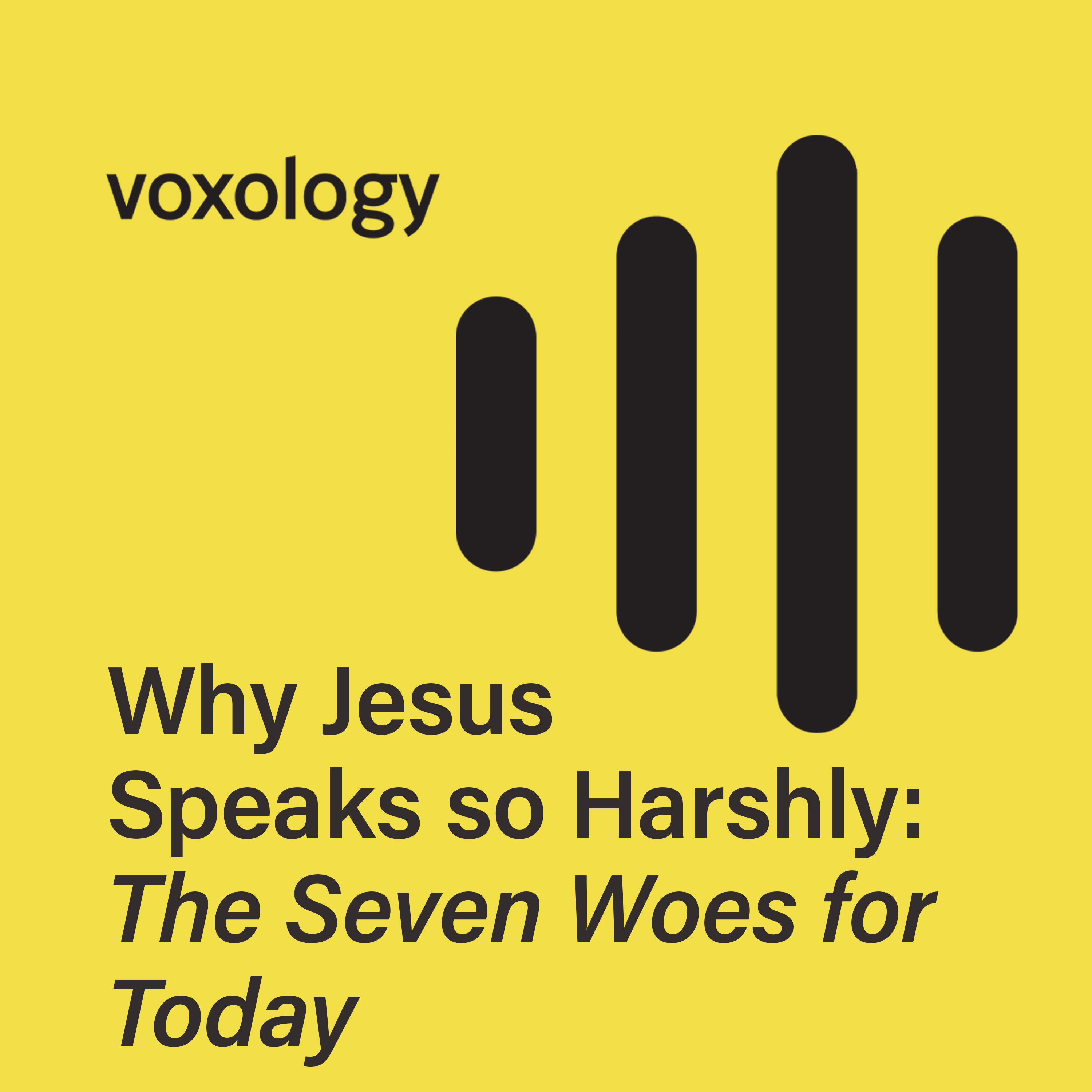 Why Jesus Speaks so Harshly: The Seven Woes for Today