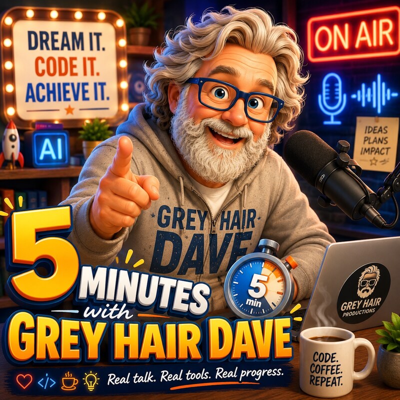 Artwork for podcast 5 Minutes With Grey Hair Dave