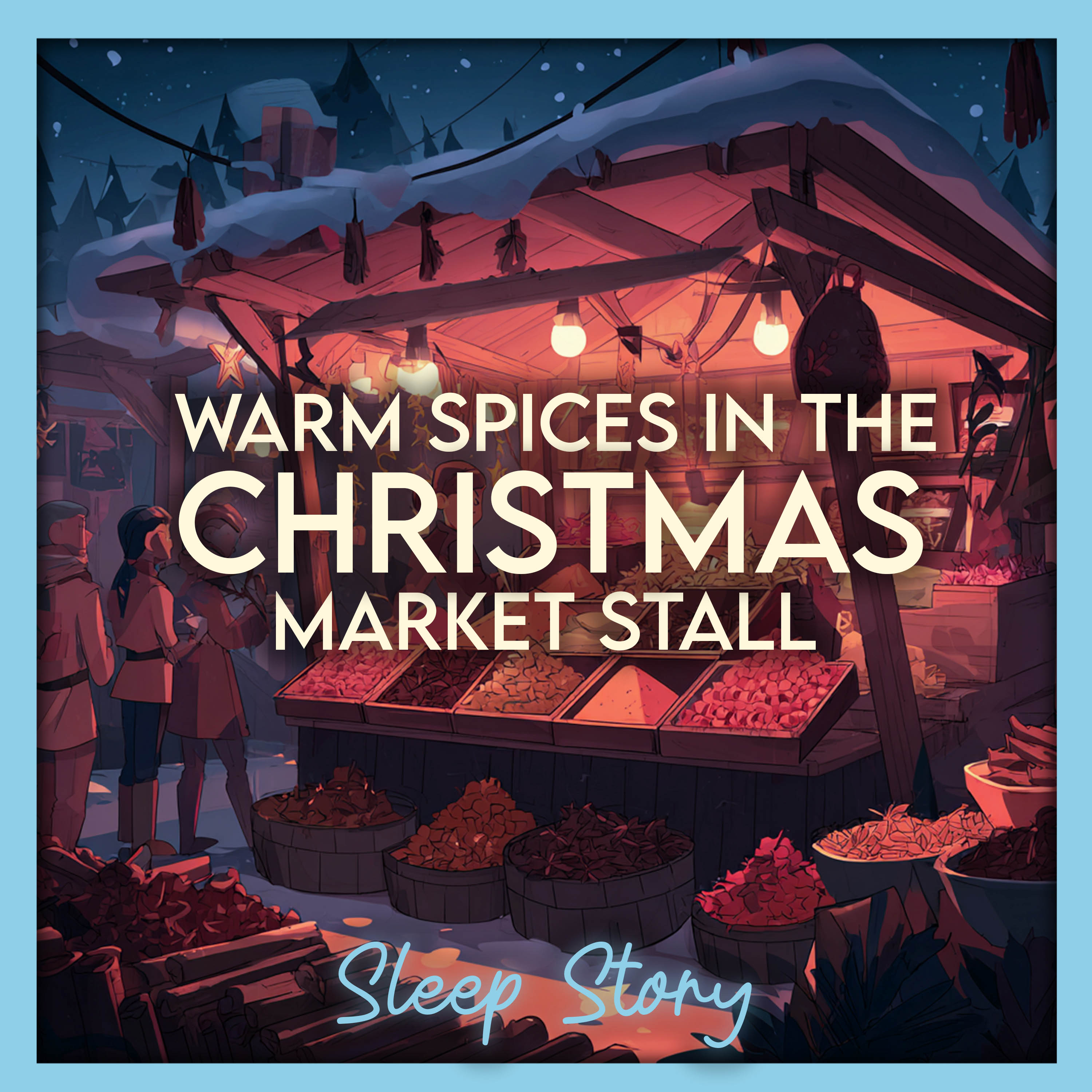 A Cozy Christmas Market Sleep Story ❄️ Bedtime Story for Adults with Gentle Snow & Deep Relaxation